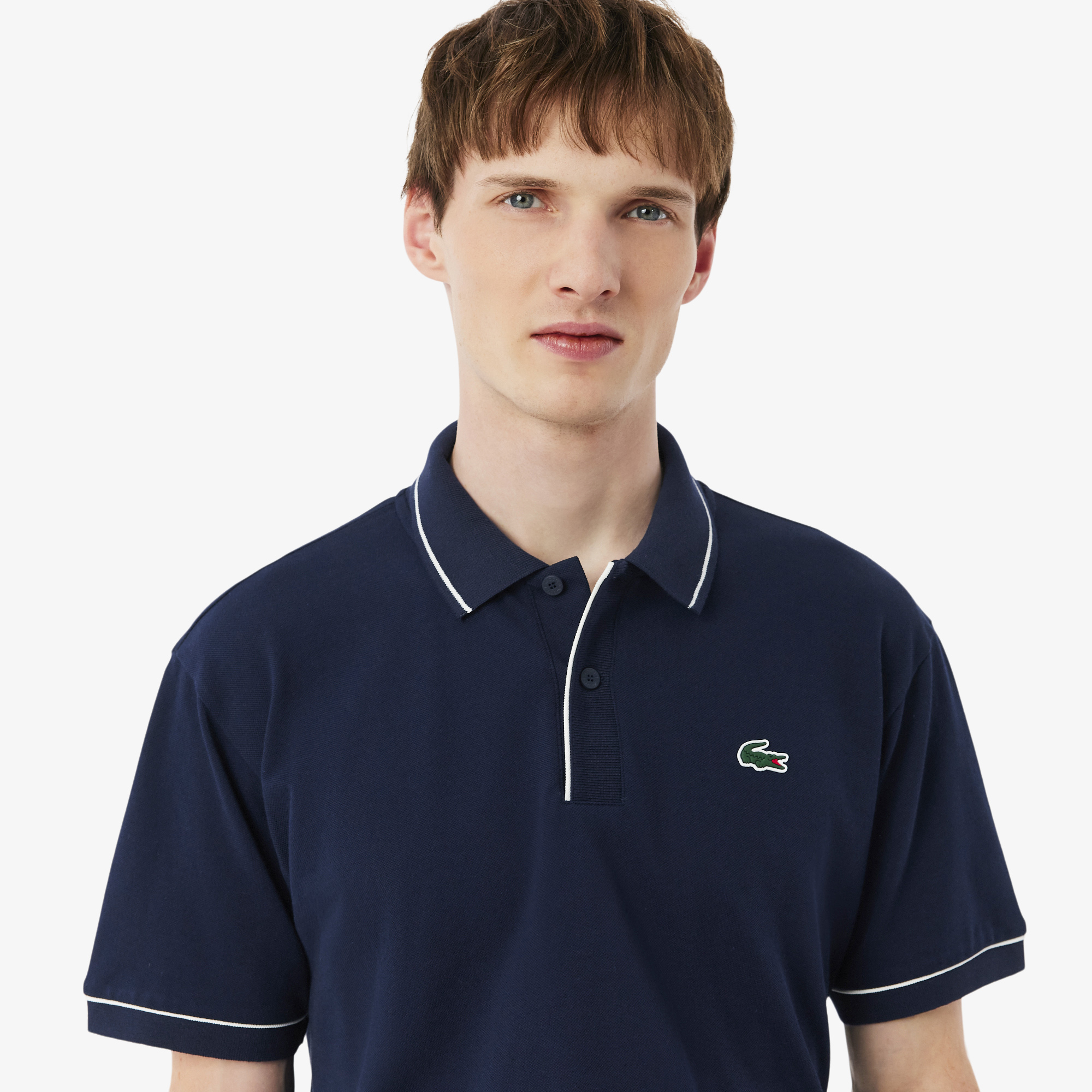 Áo Polo Golf Lacoste Nam Dáng Cổ Điển Chất Liệu Mini Piqué Điều Hòa Nhiệt Độ
