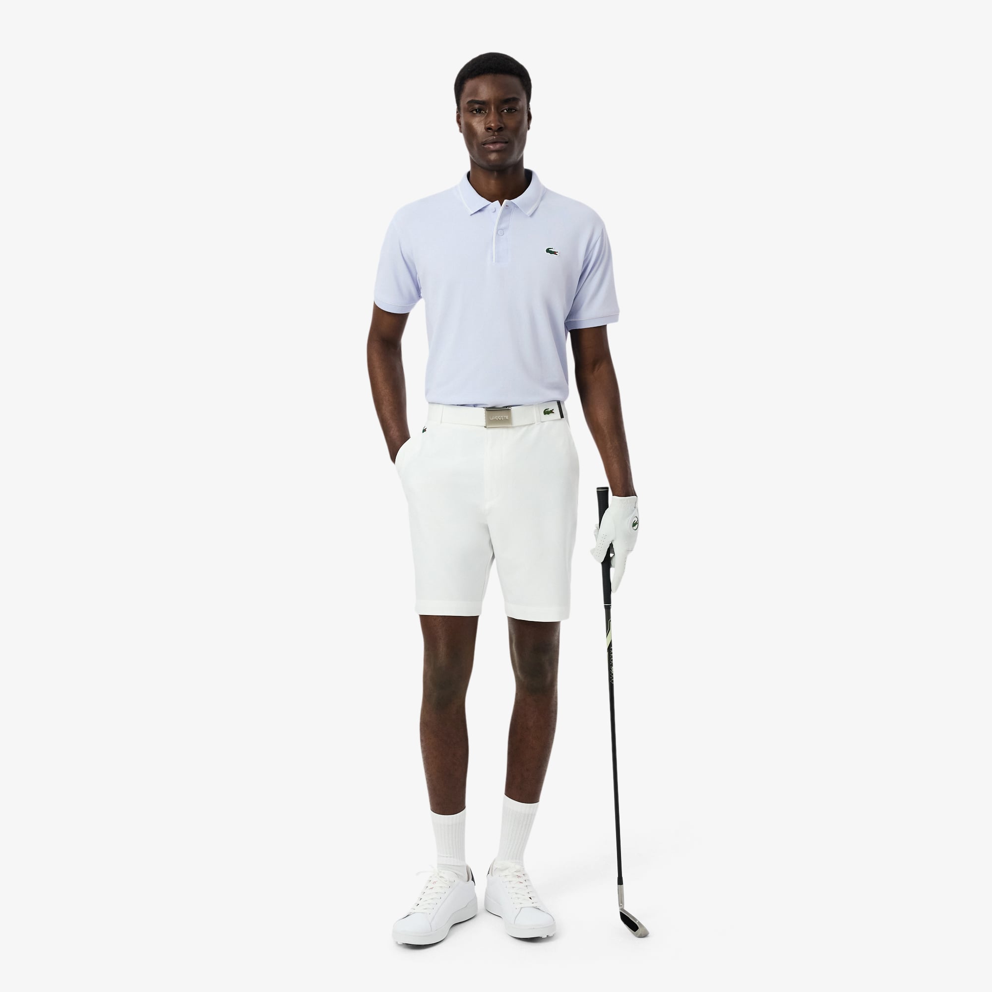 Áo Polo Golf Lacoste Nam Dáng Cổ Điển Chất Liệu Mini Piqué Điều Hòa Nhiệt Độ