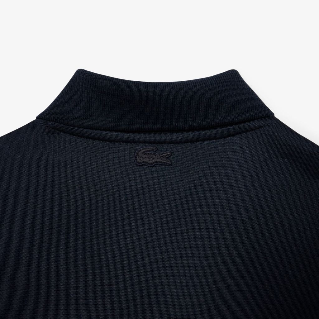 Áo Polo Lacoste Nam Dáng Rộng Chất Liệu Nỉ Điểm Nhấn Huy Hiệu