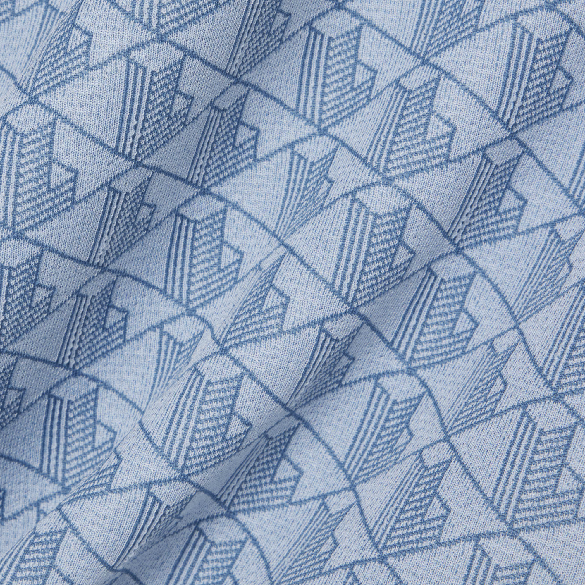 Áo Polo Lacoste Nam Dáng Cổ Điển Có Cổ Tương Phản Hoạ Tiết Monogram Chất Liệu Jacquard