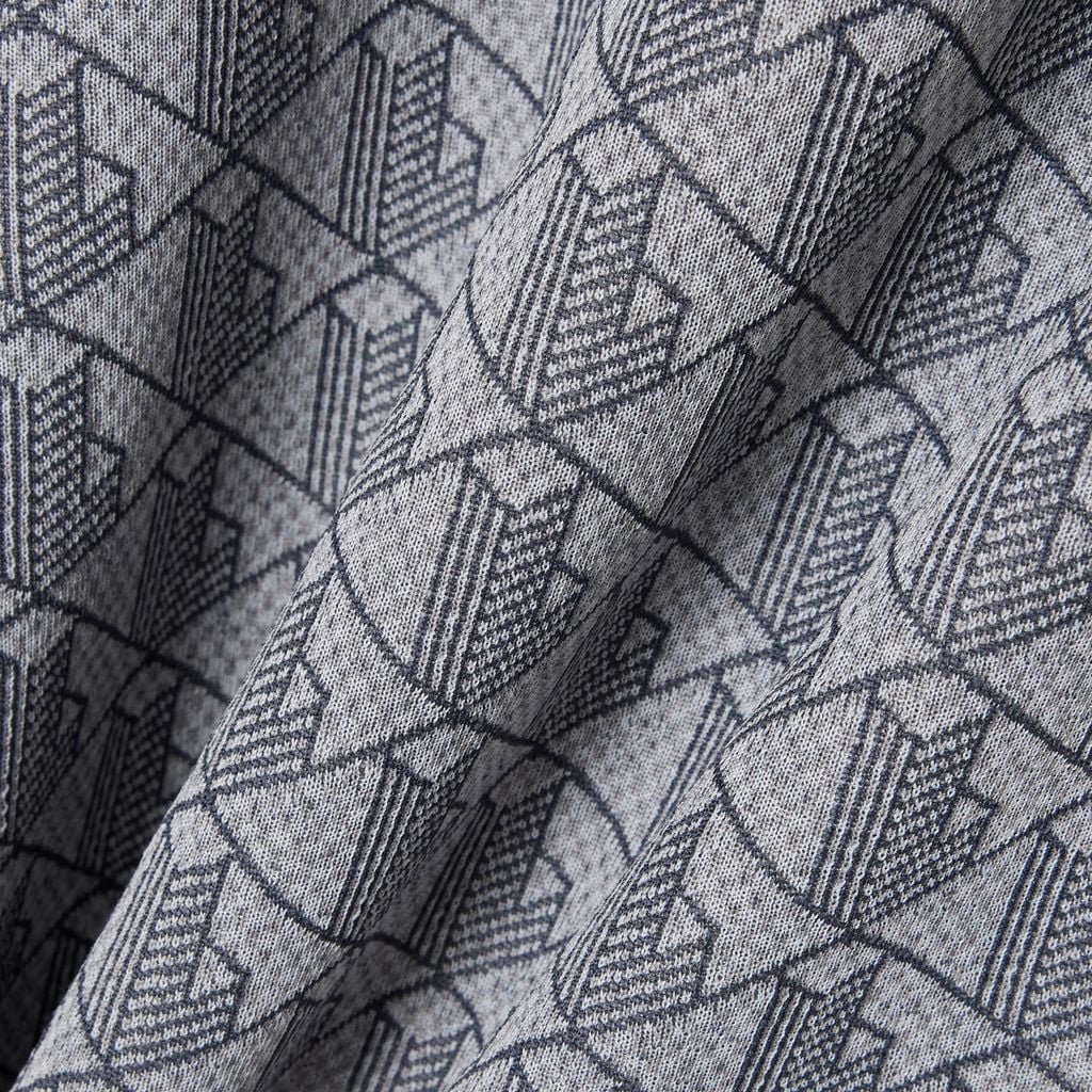 Áo Polo Lacoste Nam Dáng Cổ Điển Có Cổ Tương Phản Hoạ Tiết Monogram Chất Liệu Jacquard