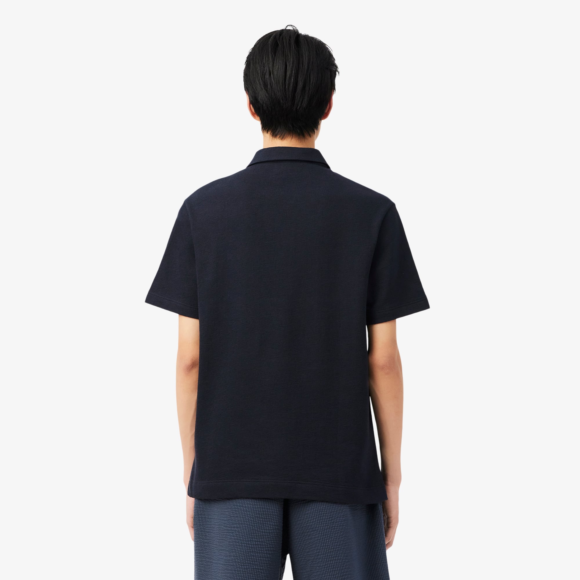 Áo Polo Lacoste Nam Dáng Cổ Điển Dập Nổi