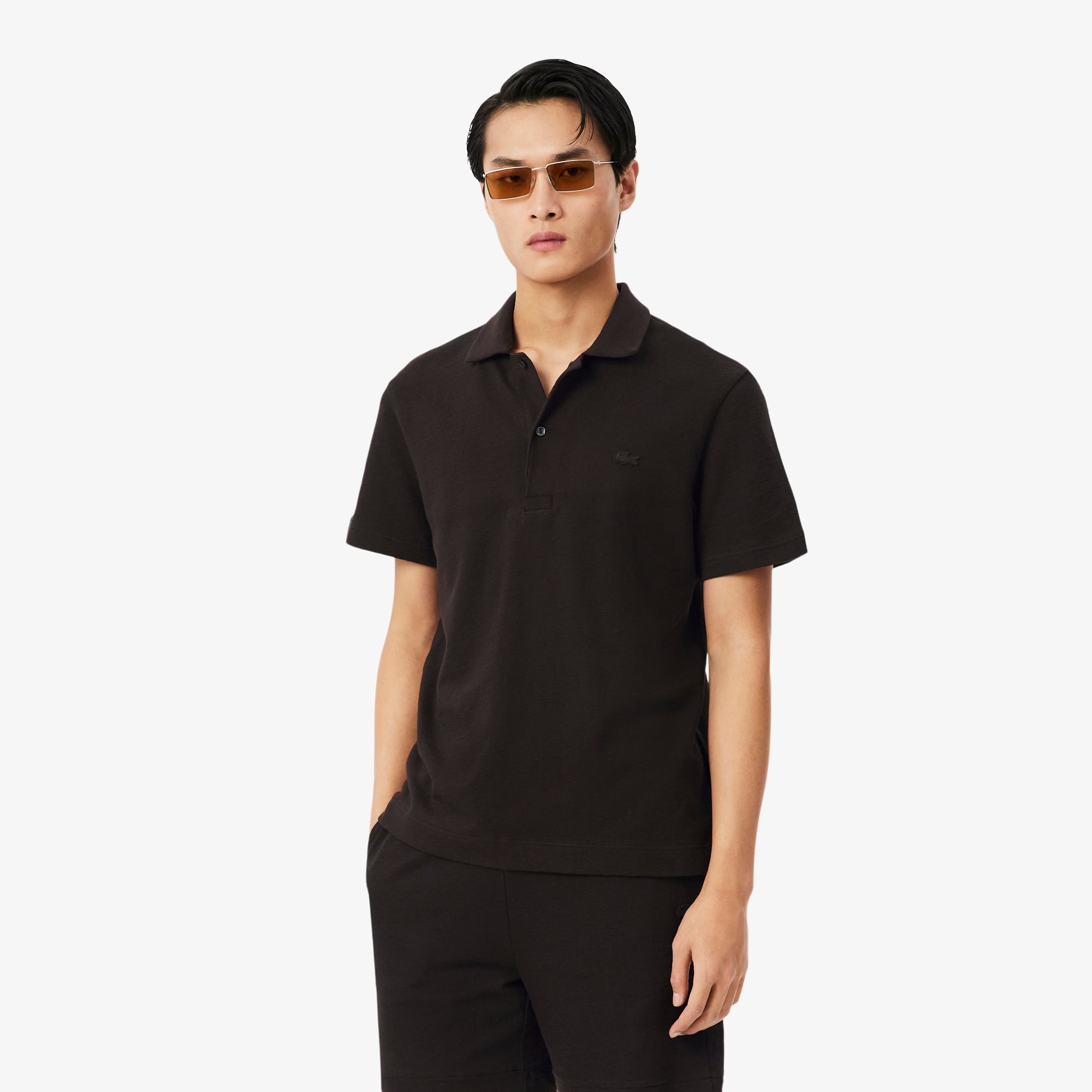 Áo Polo Lacoste Nam Dáng Cổ Điển Dập Nổi