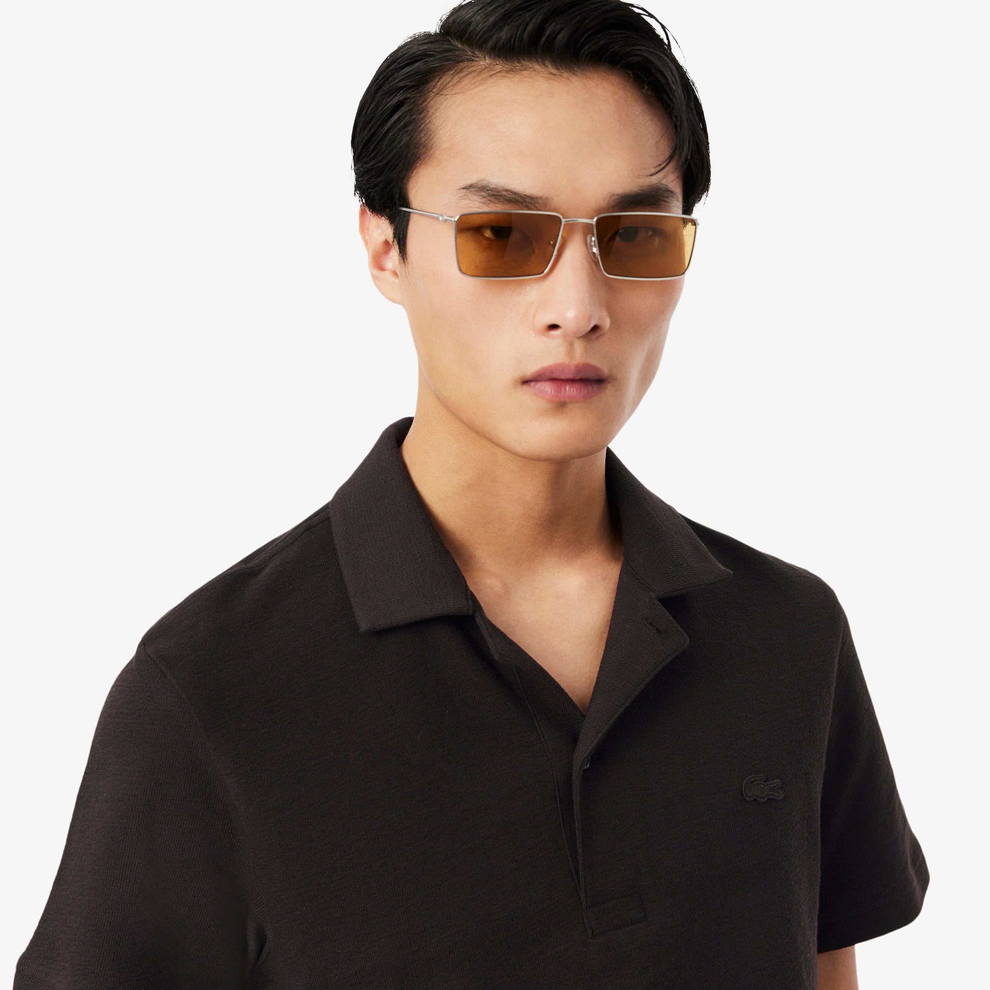 Áo Polo Lacoste Nam Dáng Cổ Điển Dập Nổi