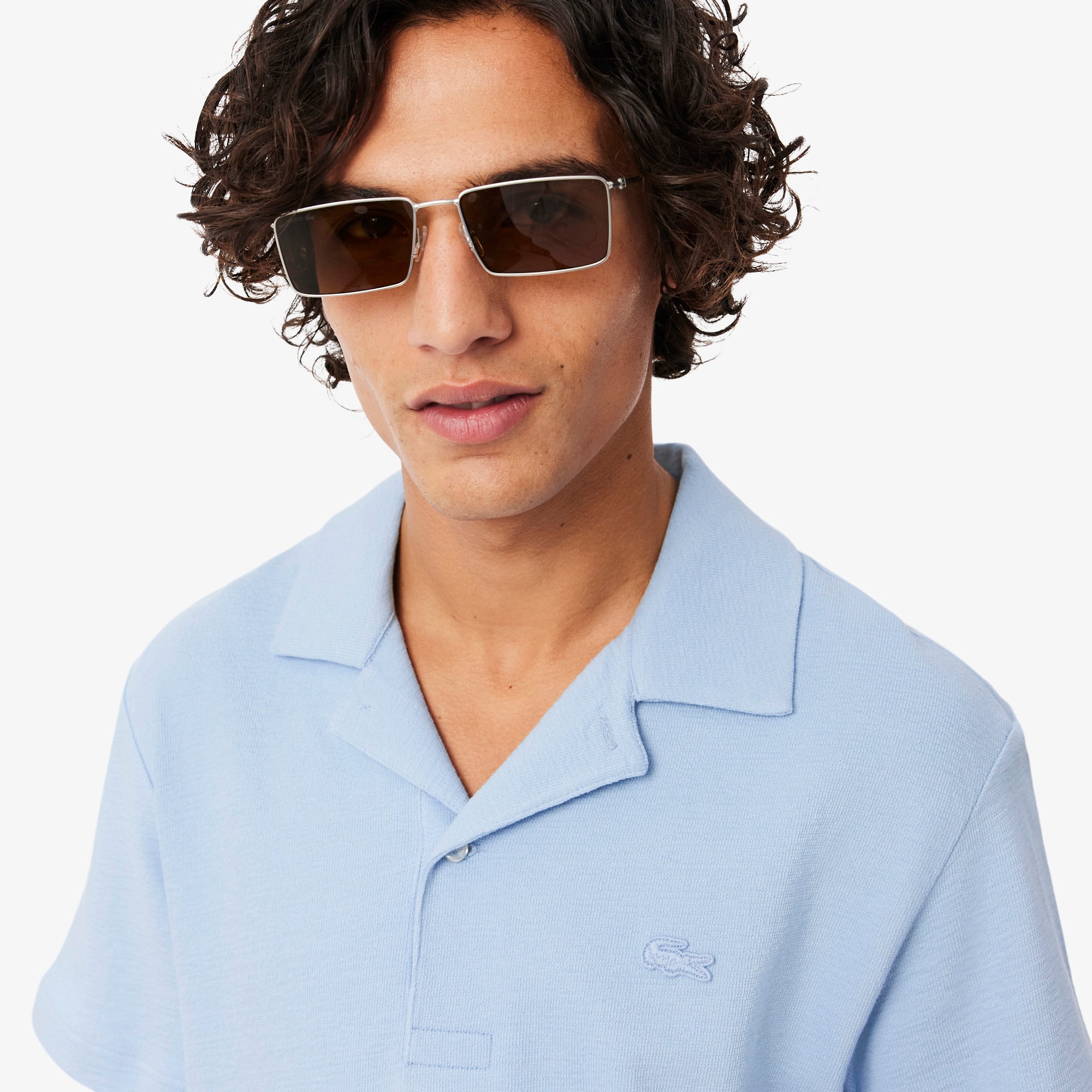 Áo Polo Lacoste Nam Dáng Cổ Điển Dập Nổi