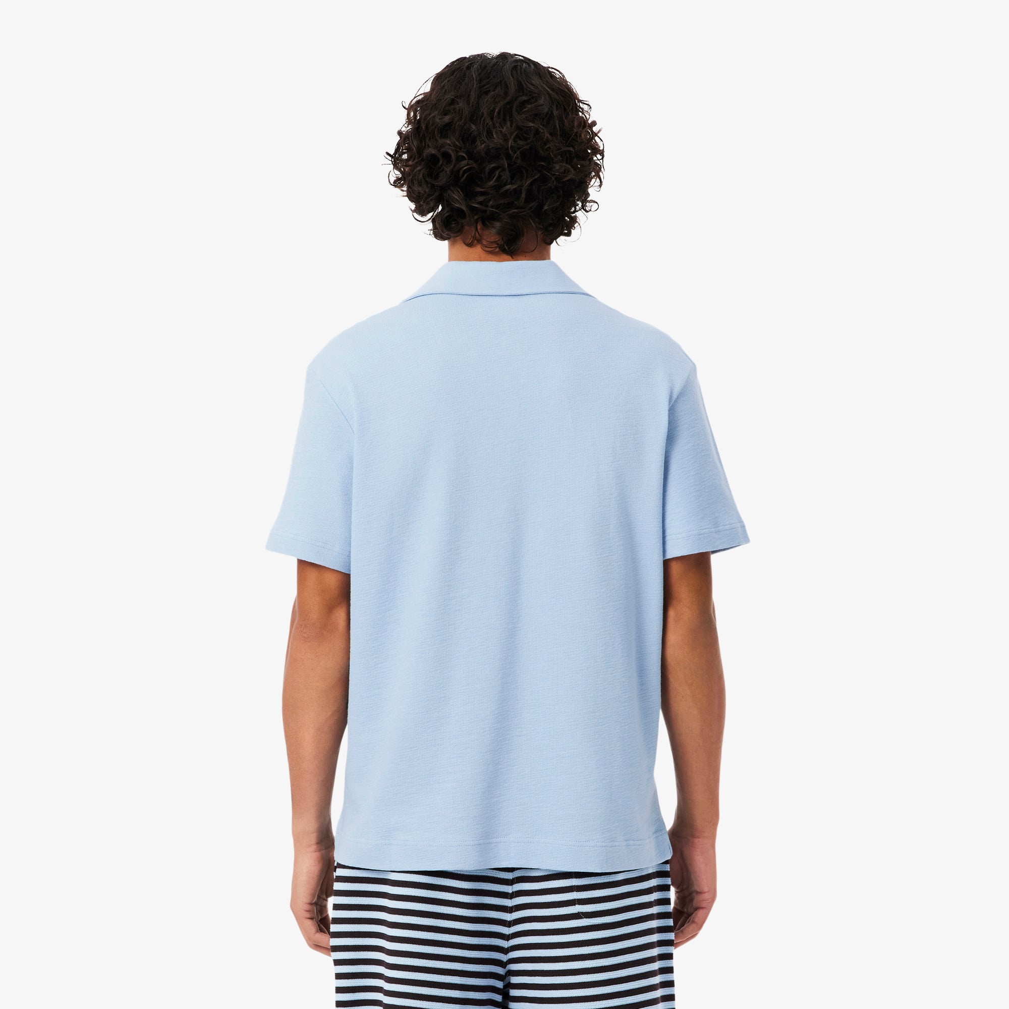 Áo Polo Lacoste Nam Dáng Cổ Điển Dập Nổi