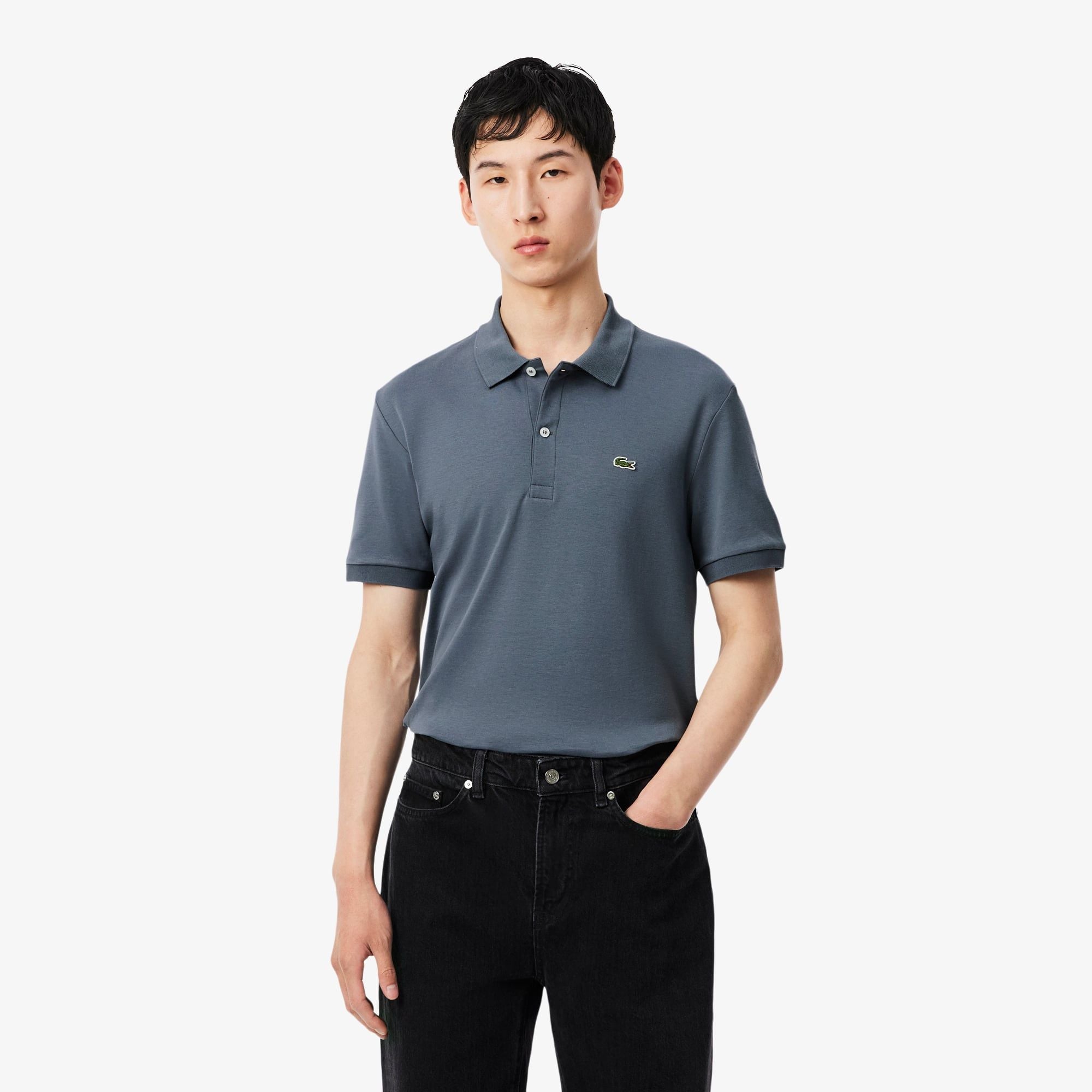 Áo Polo Lacoste Nam Dáng Suông Chất Liệu Cotton