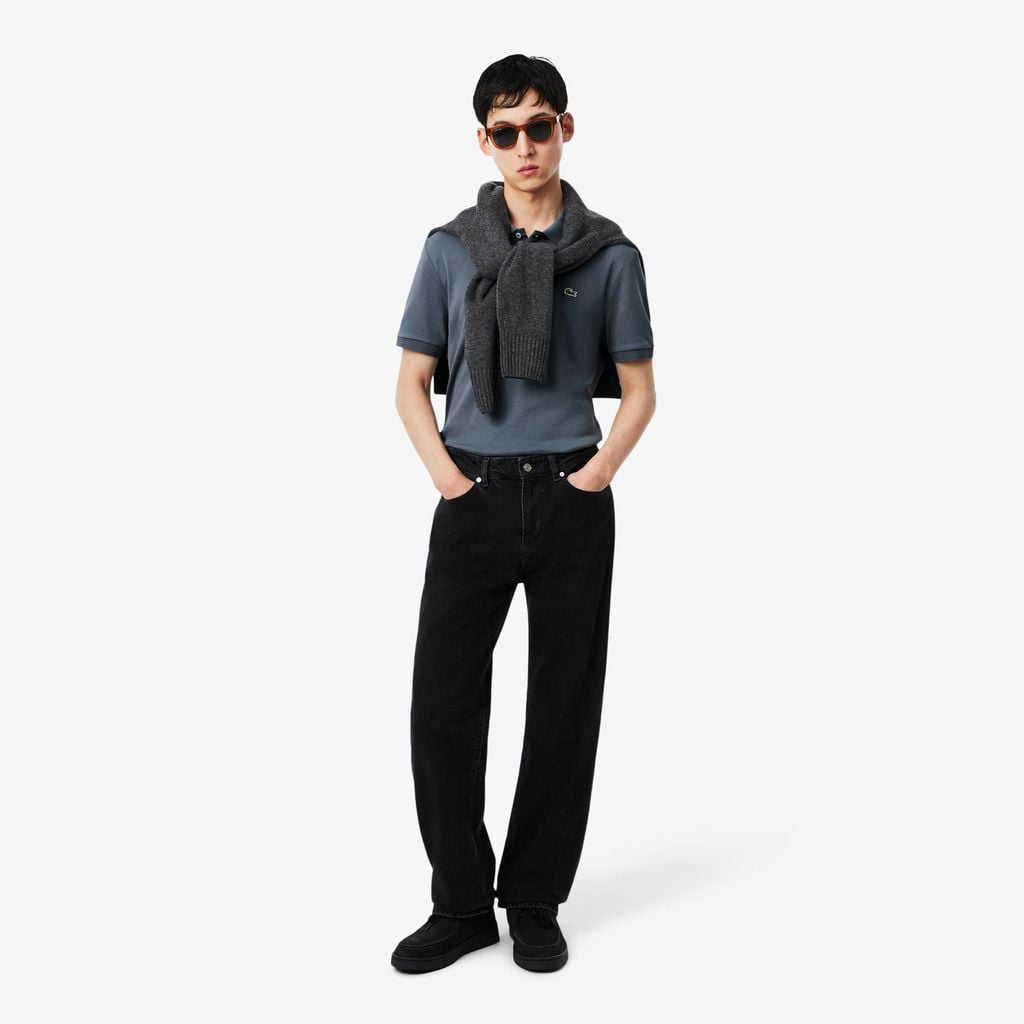 Áo Polo Lacoste Nam Dáng Suông Chất Liệu Cotton
