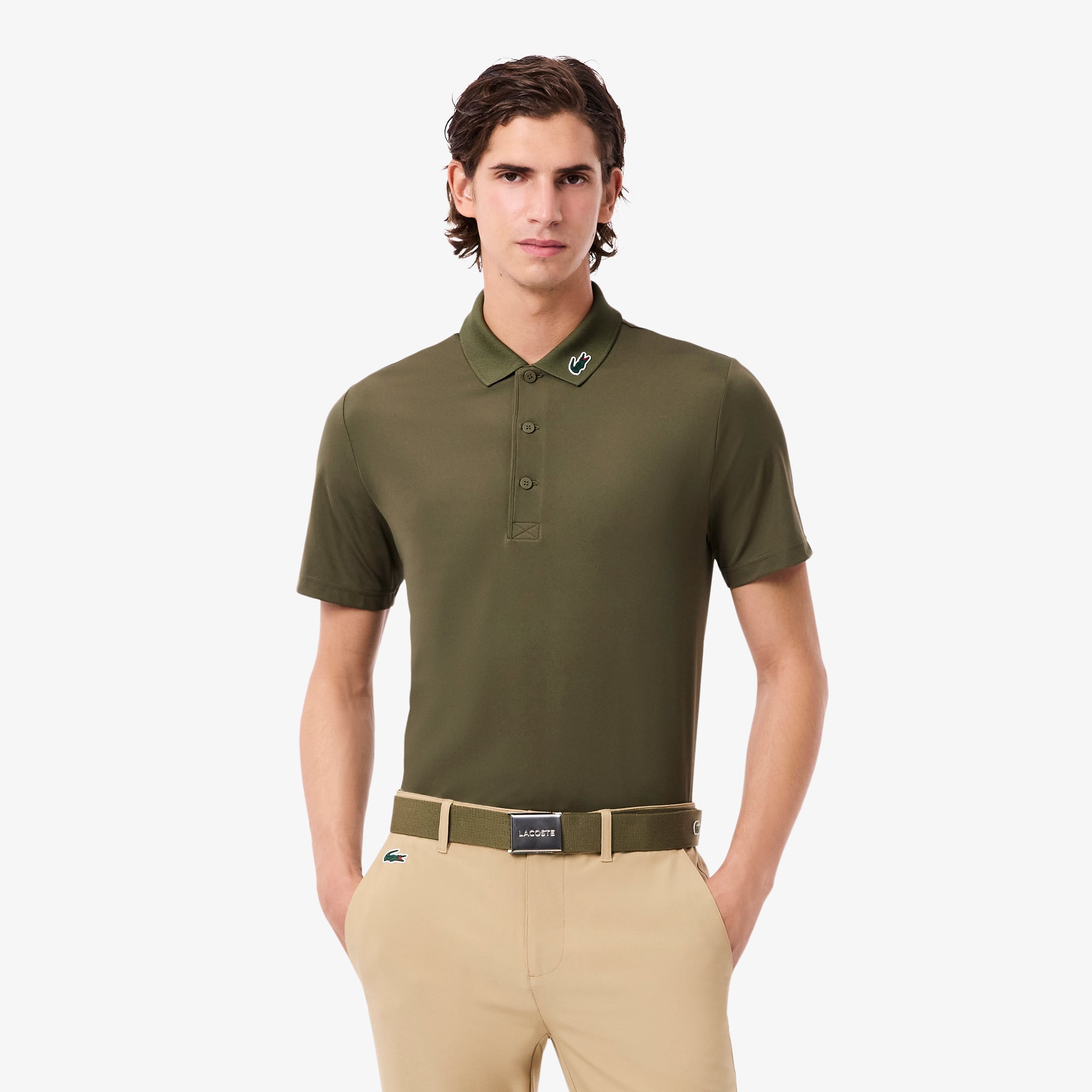 Áo Polo Golf Lacoste Nam Dáng Suông Chống Tia Uv