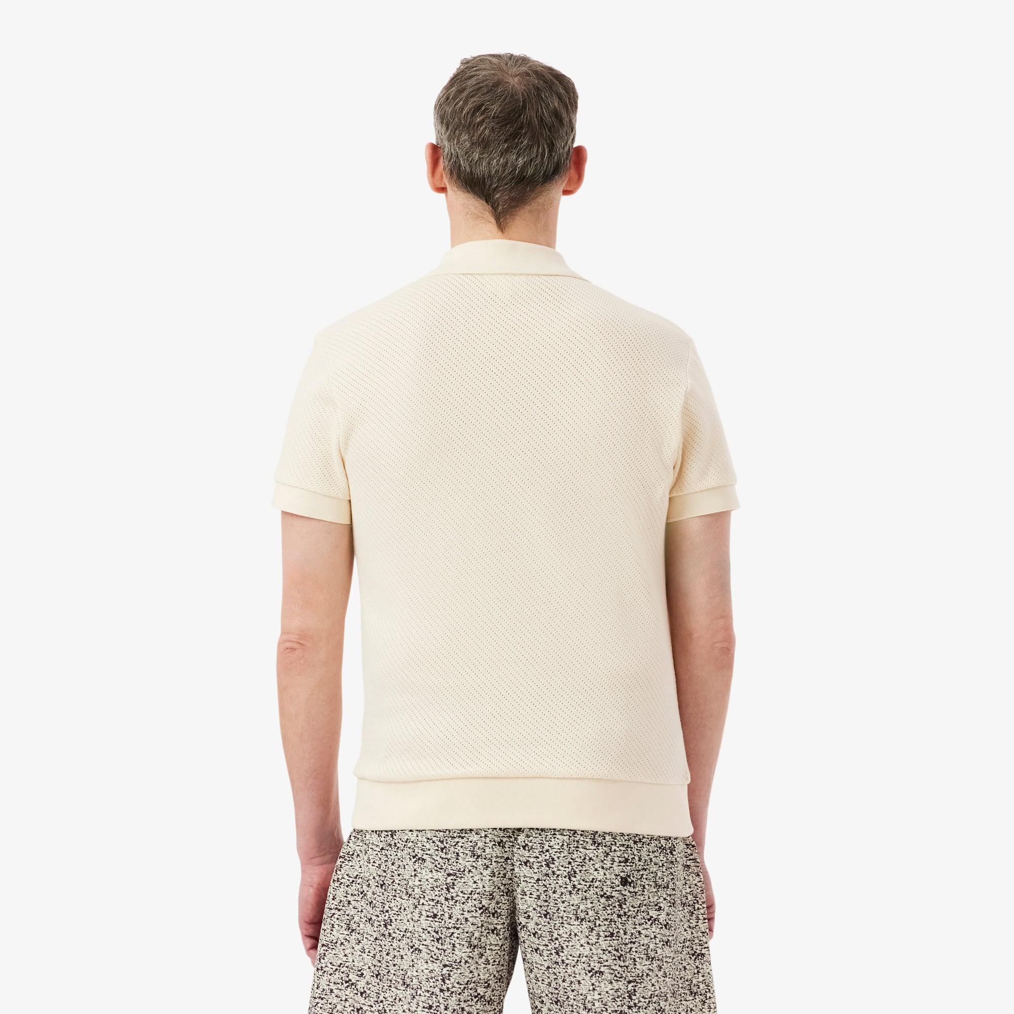 Áo Polo Lacoste Nam Dáng Suông Chất Liệu Cotton Chi Tiết Ren