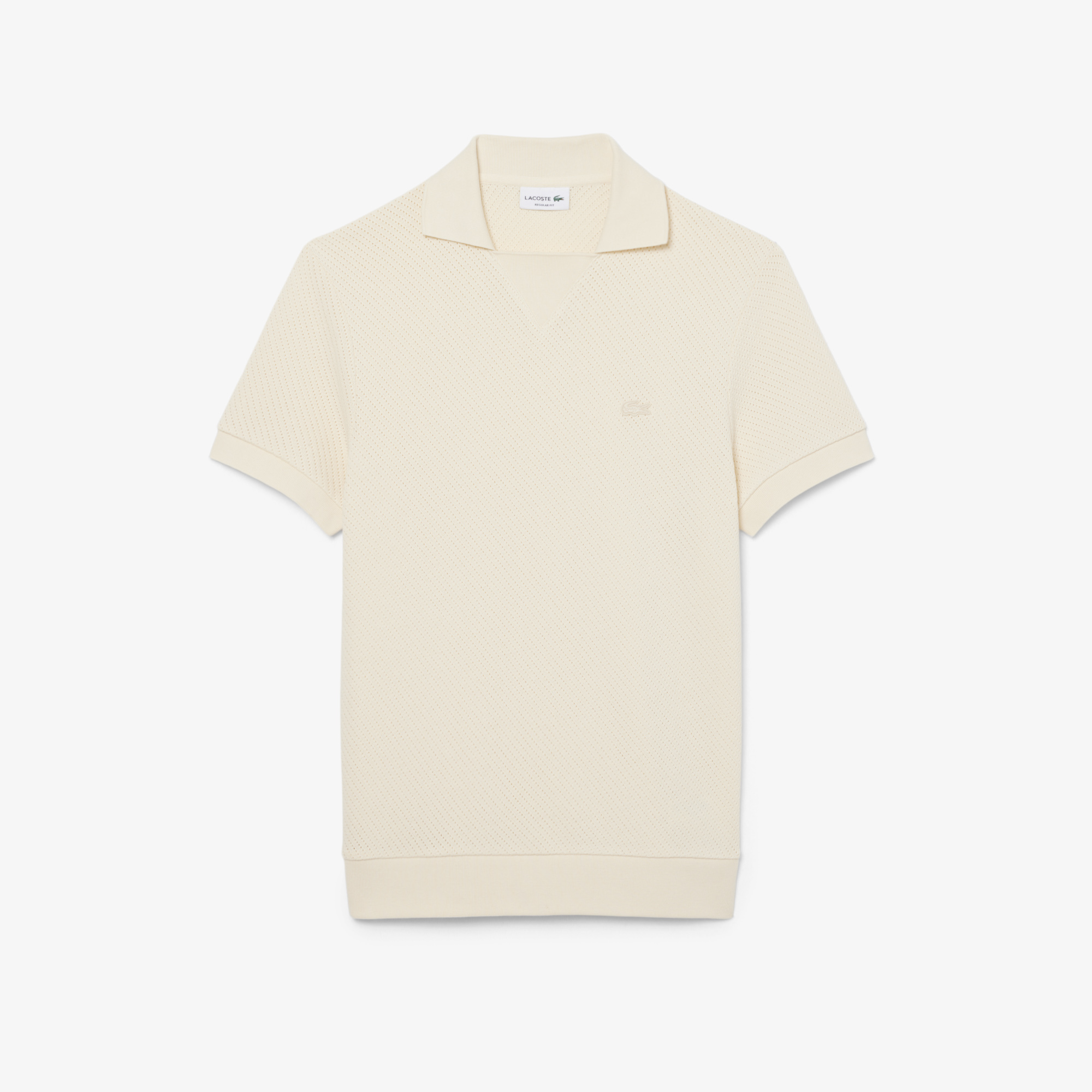 Áo Polo Lacoste Nam Dáng Suông Chất Liệu Cotton Chi Tiết Ren