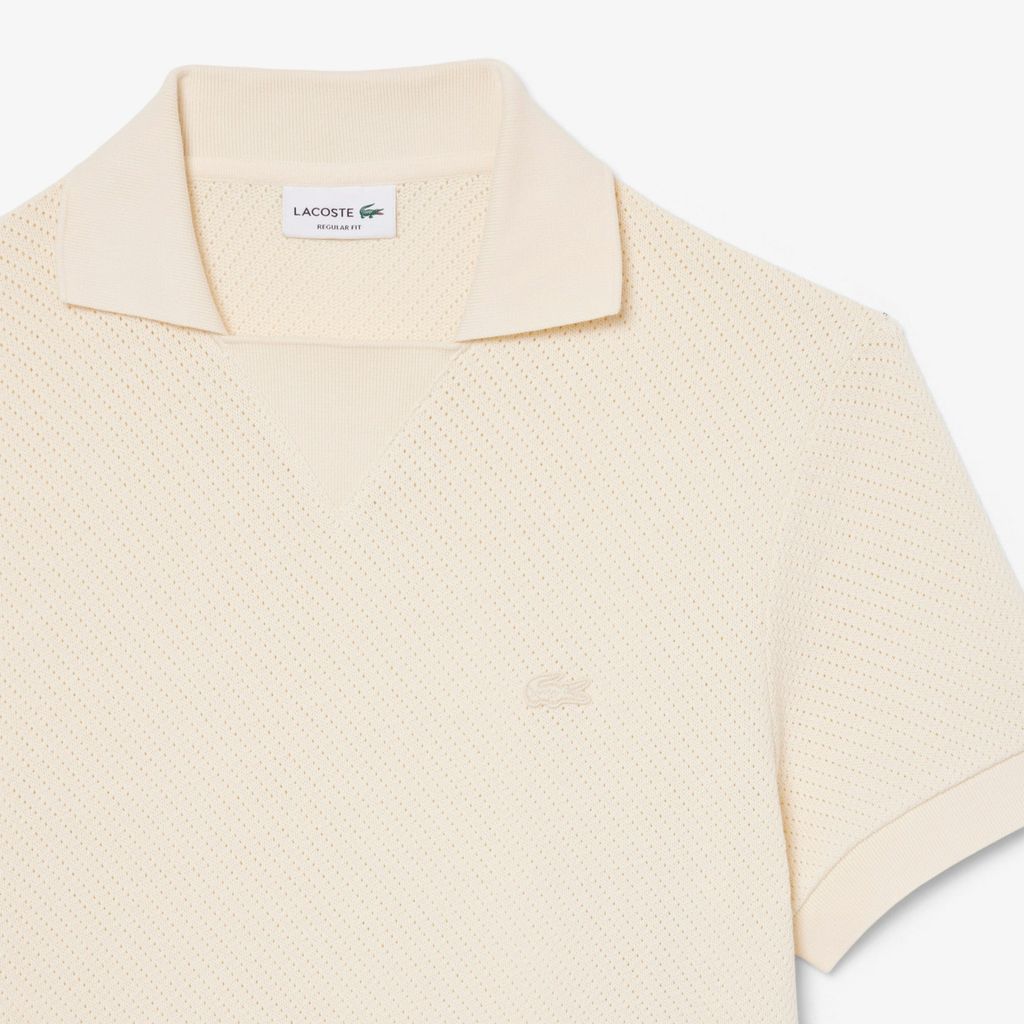 Áo Polo Lacoste Nam Dáng Suông Chất Liệu Cotton Chi Tiết Ren