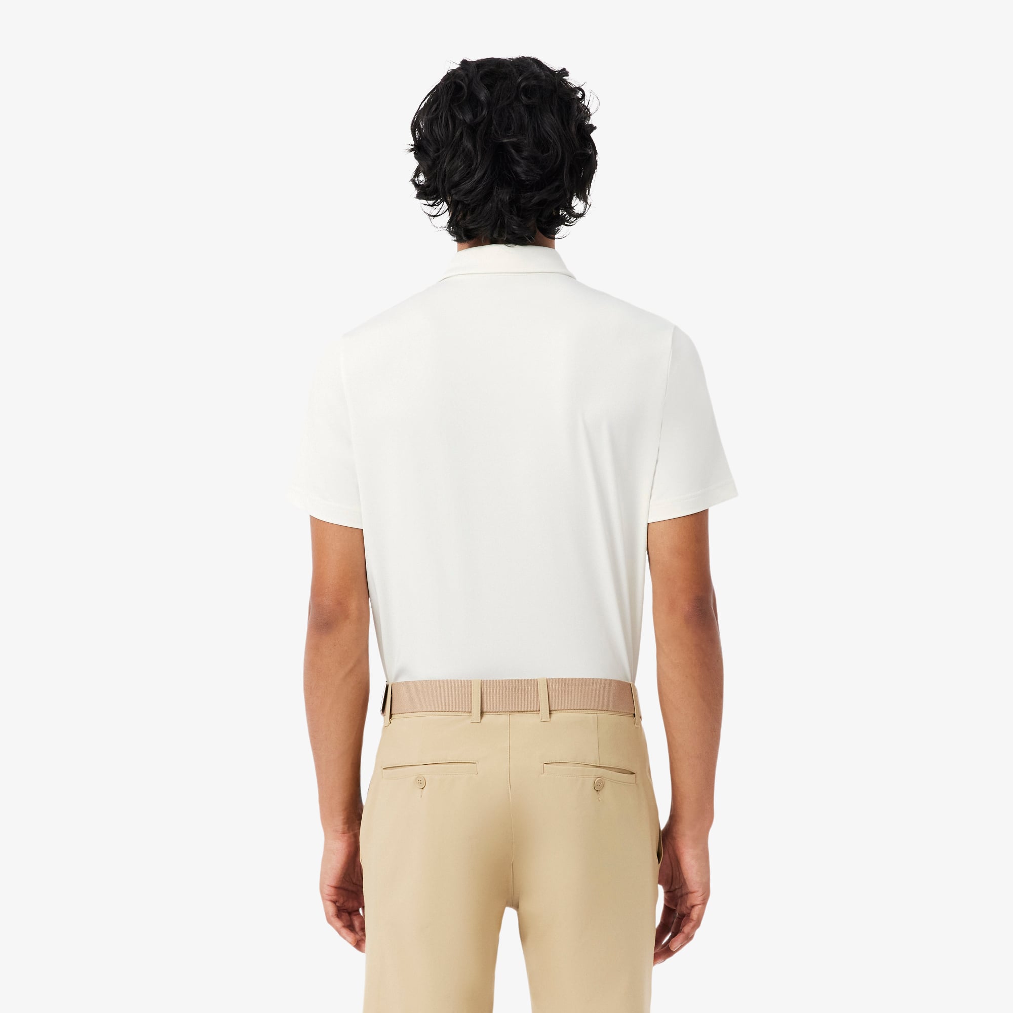 Áo Polo Golf Lacoste Nam Dáng Suông Co Giãn Họa Tiết Color-Block Công Nghệ Thoáng Khí