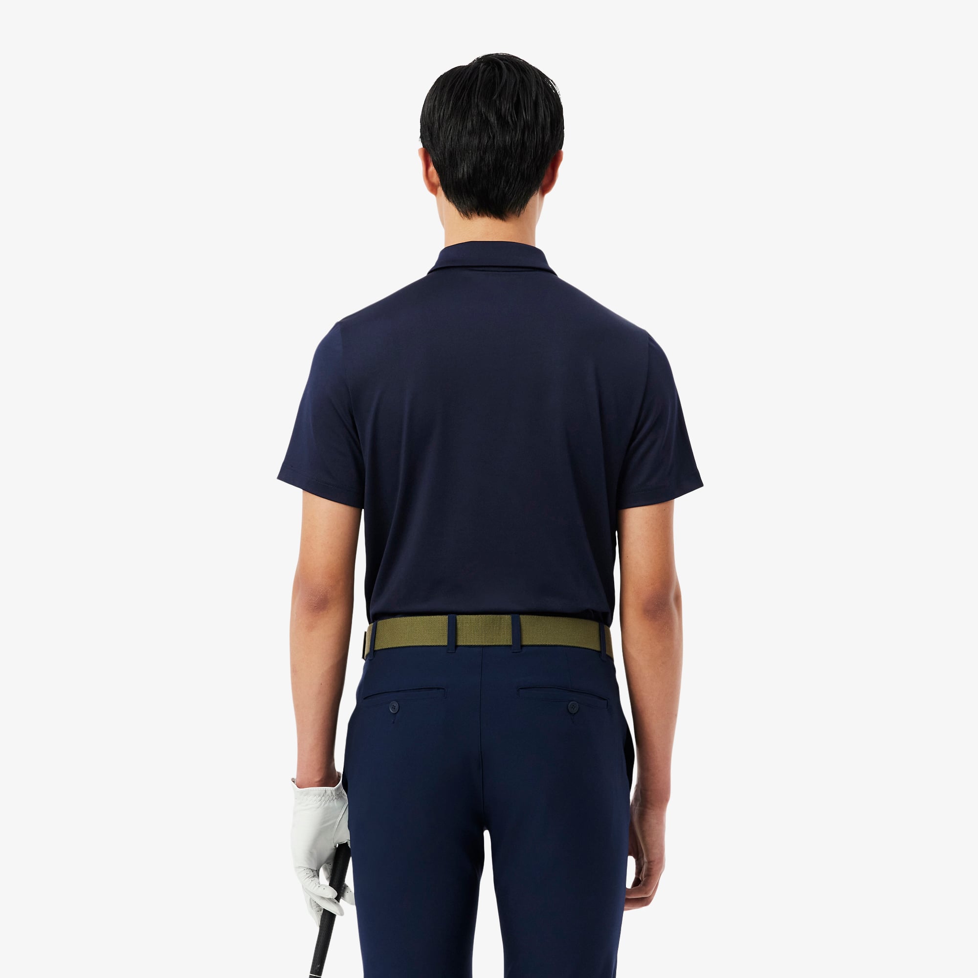 Áo Polo Golf Lacoste Nam Dáng Suông Co Giãn Họa Tiết Color-Block Công Nghệ Thoáng Khí