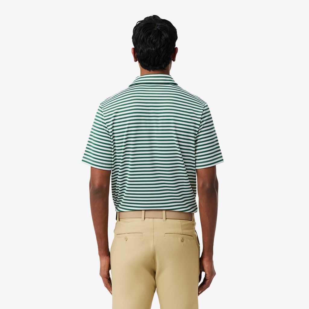 Áo Polo Golf Lacoste Nam Dáng Suông Kẻ Sọc Công Nghệ Thoáng Khí