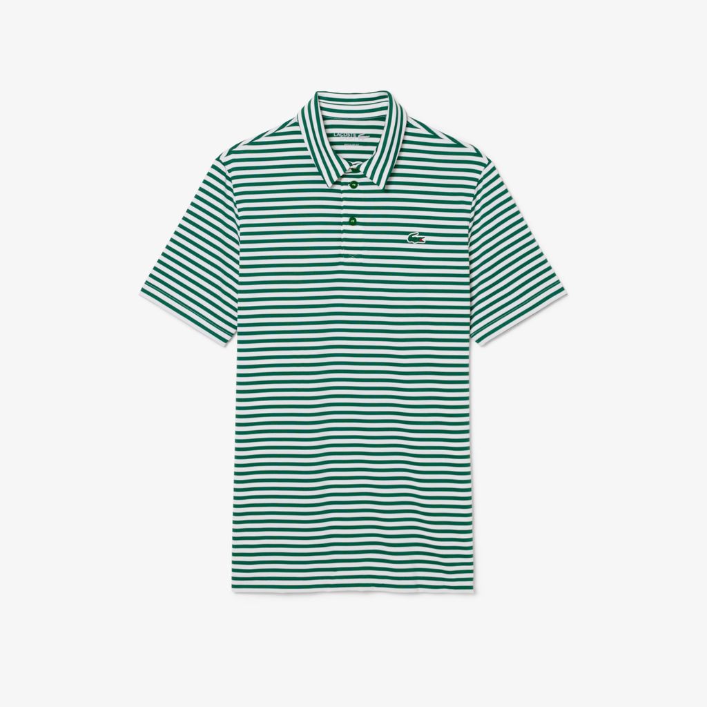 Áo Polo Golf Lacoste Nam Dáng Suông Kẻ Sọc Công Nghệ Thoáng Khí