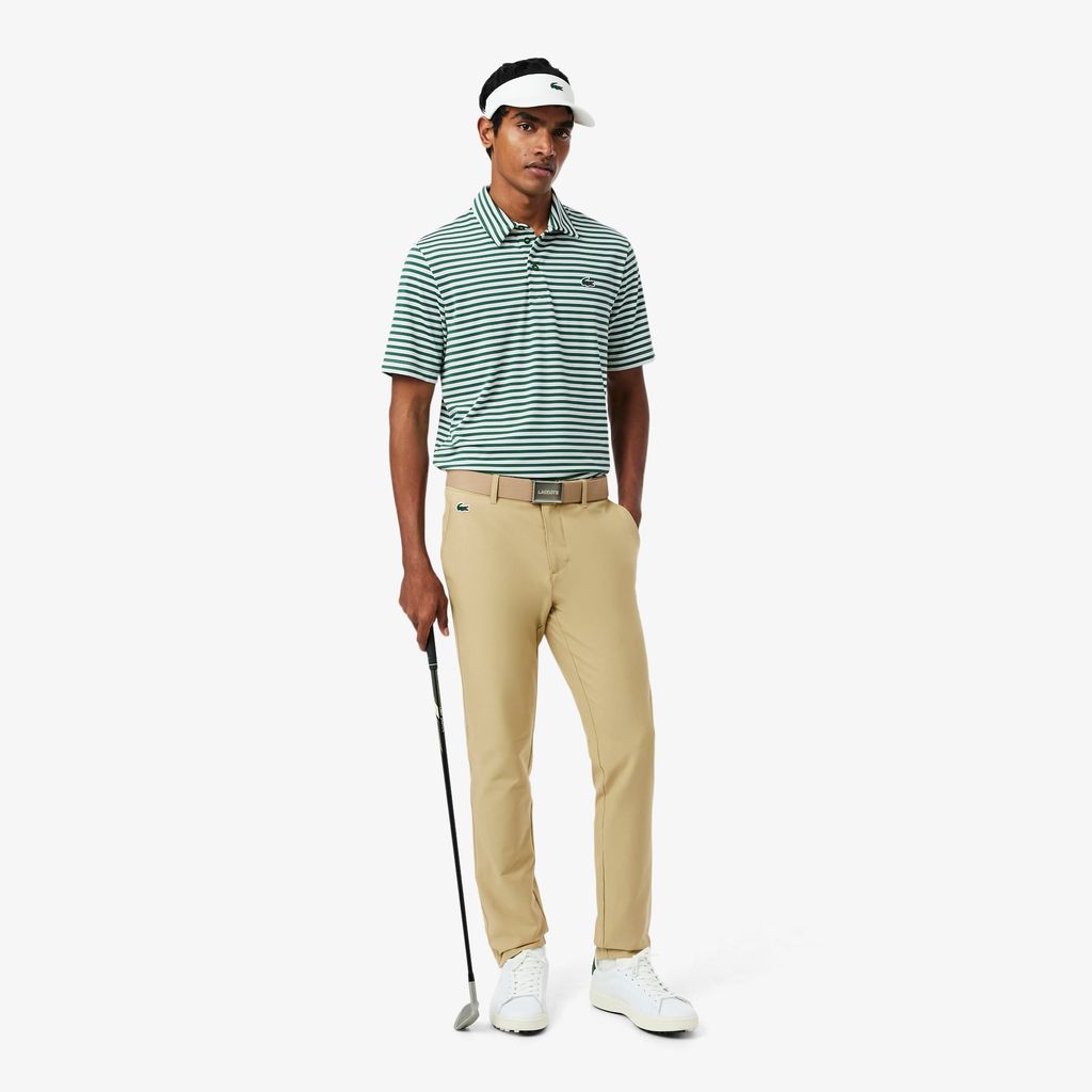 Áo Polo Golf Lacoste Nam Dáng Suông Kẻ Sọc Công Nghệ Thoáng Khí