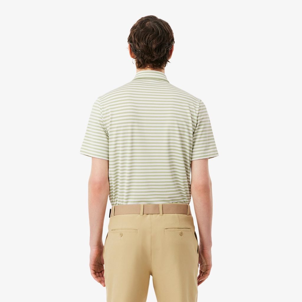 Áo Polo Golf Lacoste Nam Dáng Suông Kẻ Sọc Công Nghệ Thoáng Khí