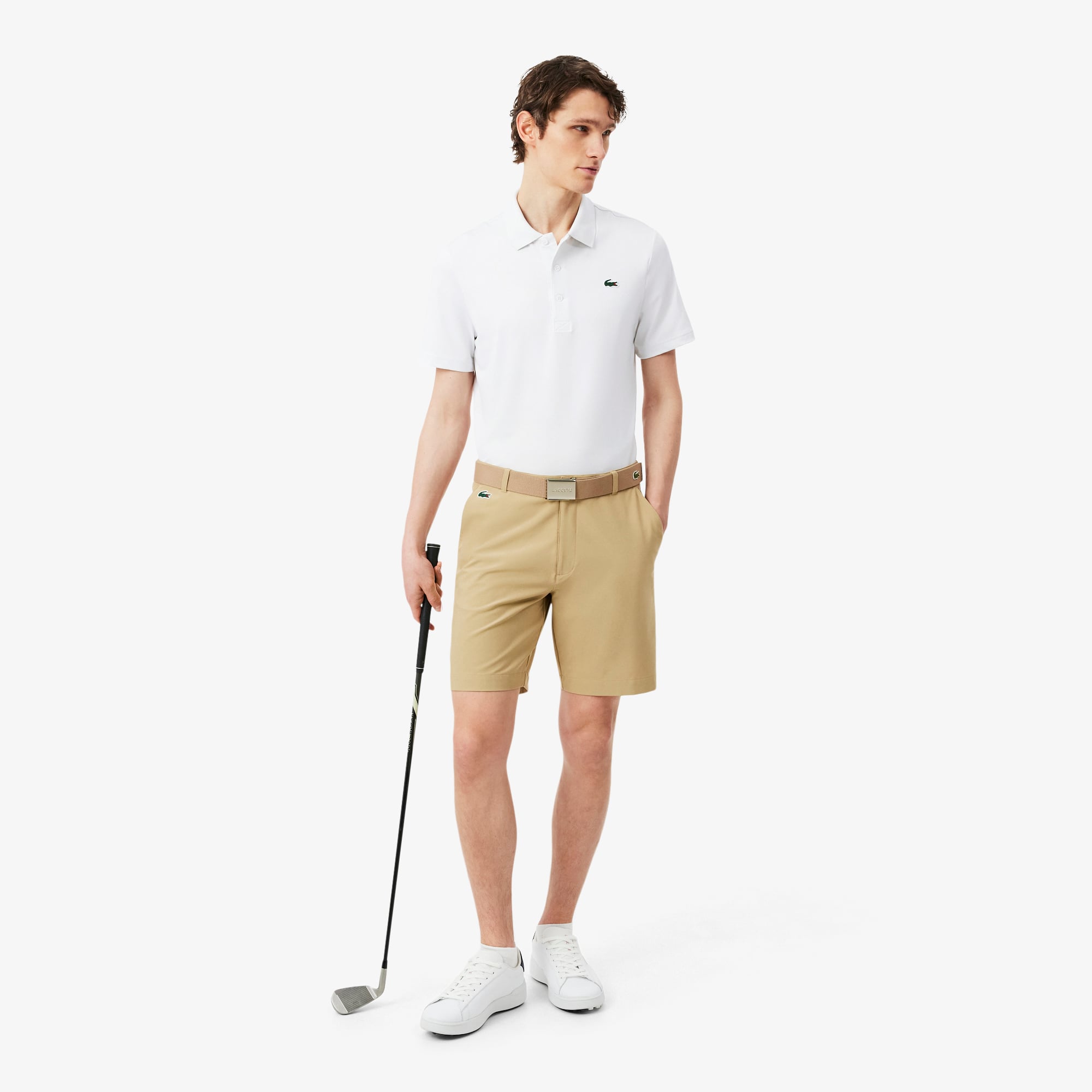 Áo Polo Golf Lacoste Nam Dáng Suông Co Giãn Công Nghệ Thoáng Khí