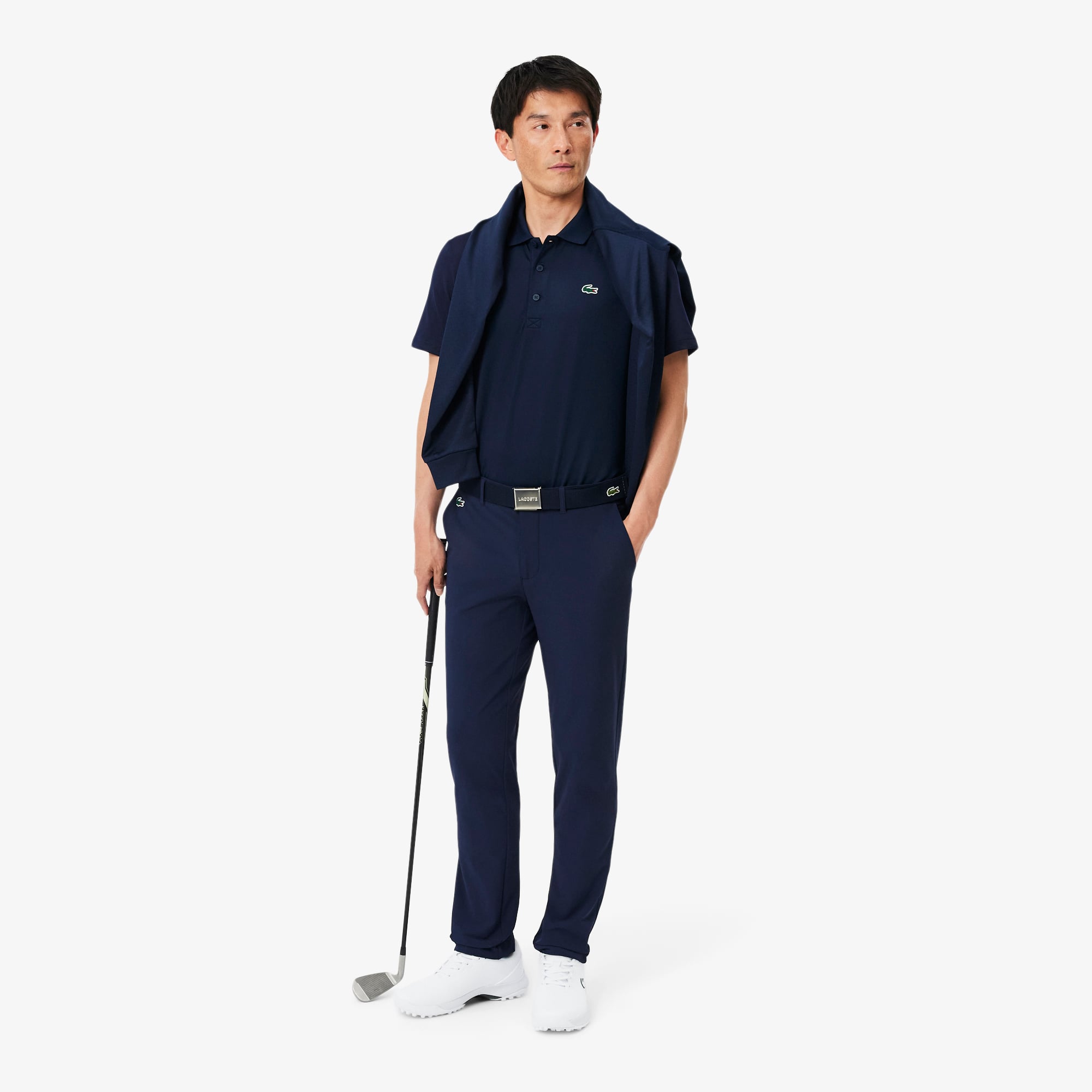 Áo Polo Golf Lacoste Nam Dáng Suông Co Giãn Công Nghệ Thoáng Khí
