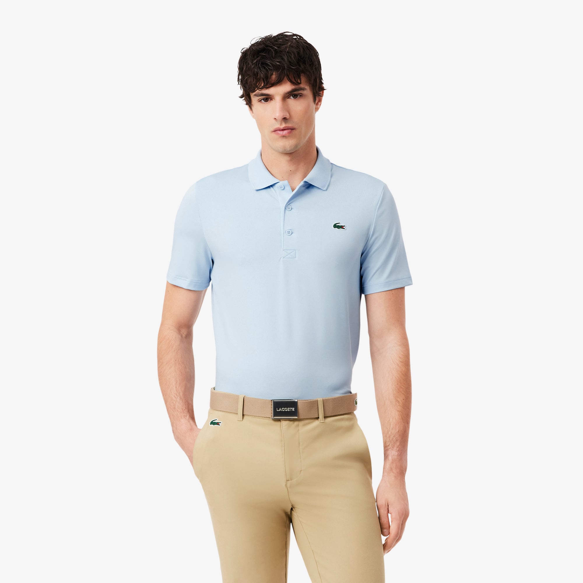 Áo Polo Golf Lacoste Nam Dáng Suông Co Giãn Công Nghệ Thoáng Khí