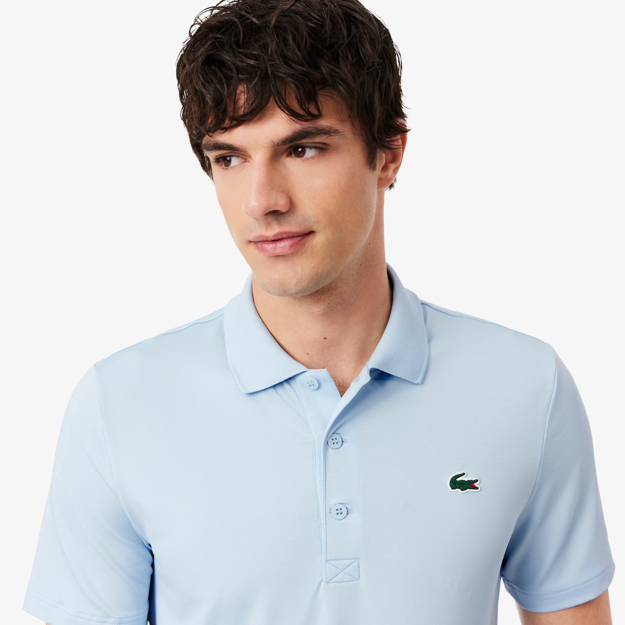 Áo Polo Golf Lacoste Nam Dáng Suông Co Giãn Công Nghệ Thoáng Khí
