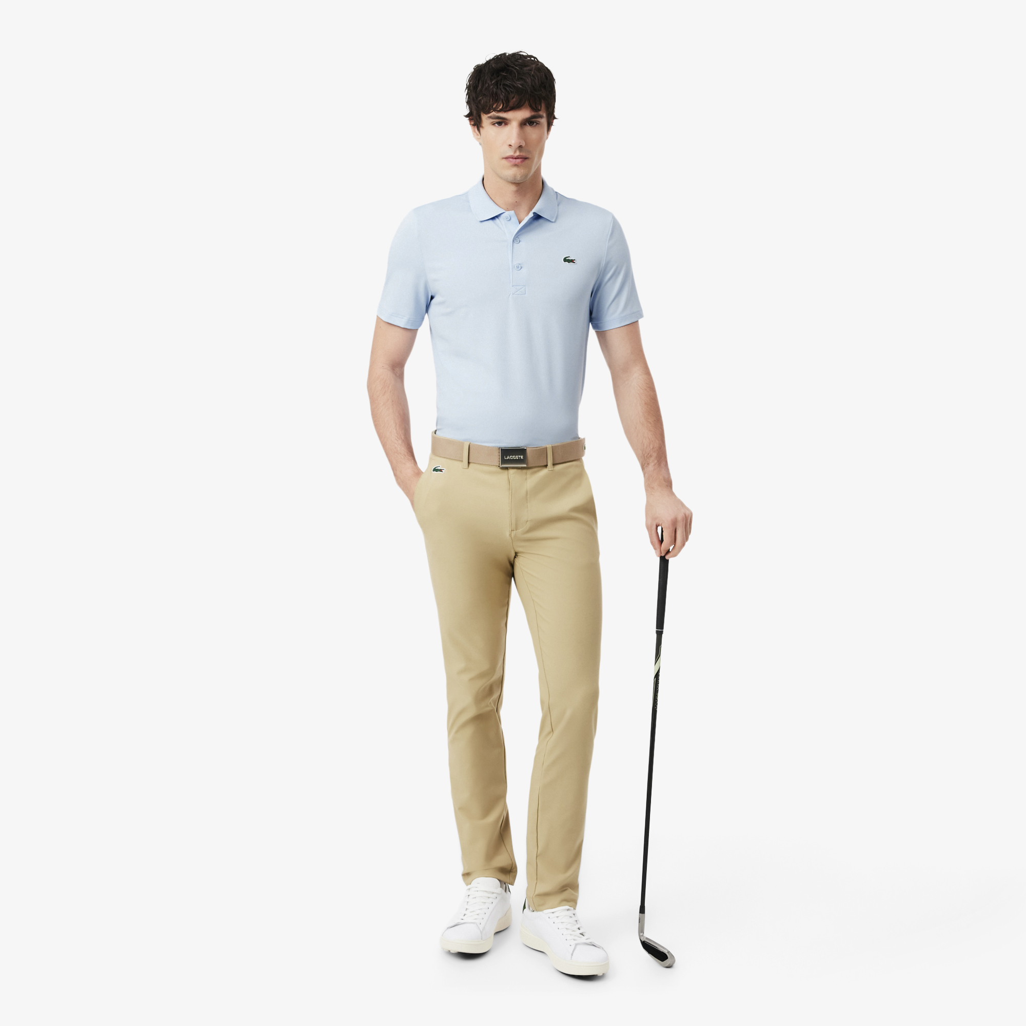 Áo Polo Golf Lacoste Nam Dáng Suông Co Giãn Công Nghệ Thoáng Khí