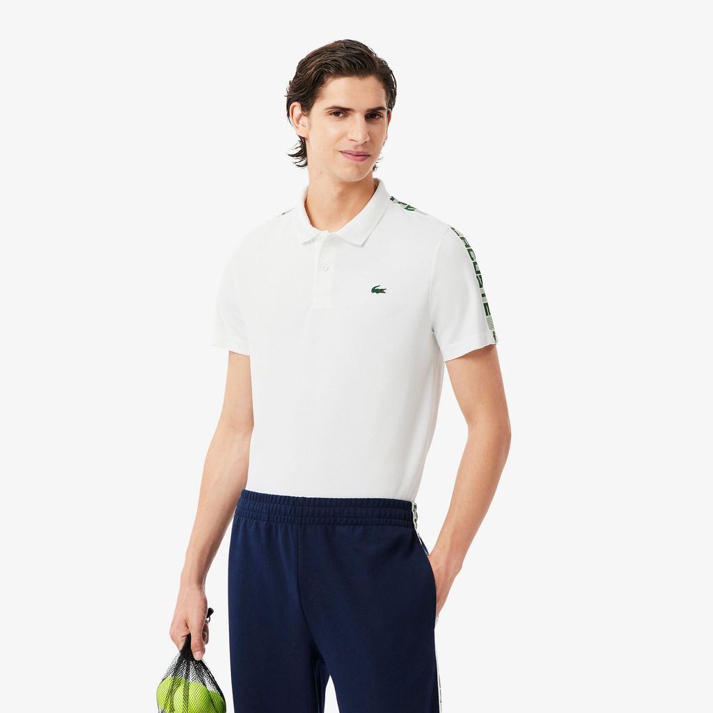 Áo Polo Tennis Lacoste Nam Dáng Suông Sọc Thoáng Khí