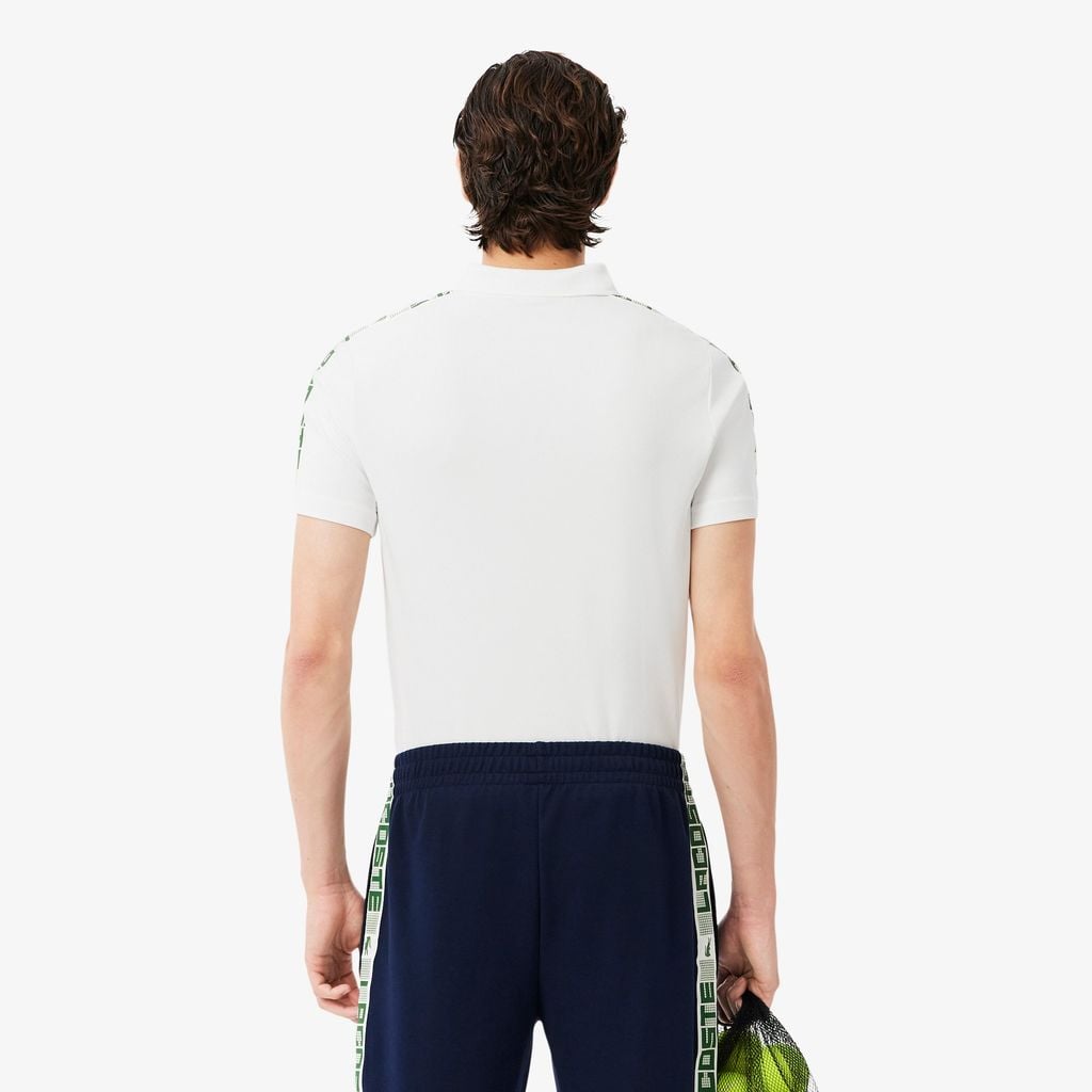 Áo Polo Tennis Lacoste Nam Dáng Suông Sọc Thoáng Khí