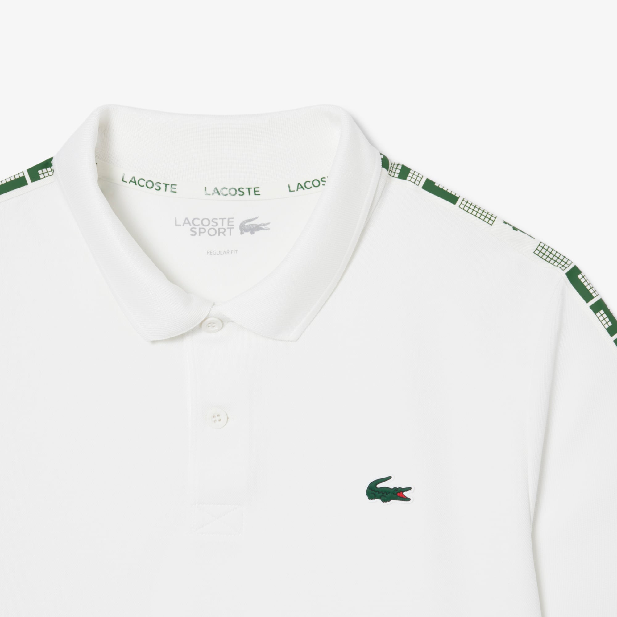 Áo Polo Tennis Lacoste Nam Dáng Suông Sọc Thoáng Khí