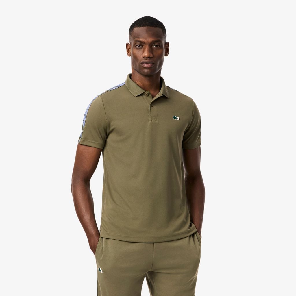 Áo Polo Tennis Lacoste Nam Dáng Suông Sọc Thoáng Khí