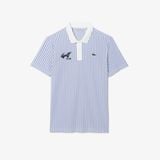 Áo Polo Golf Lacoste Nam Dáng Rộng Sọc Điều Hòa Nhiệt Độ