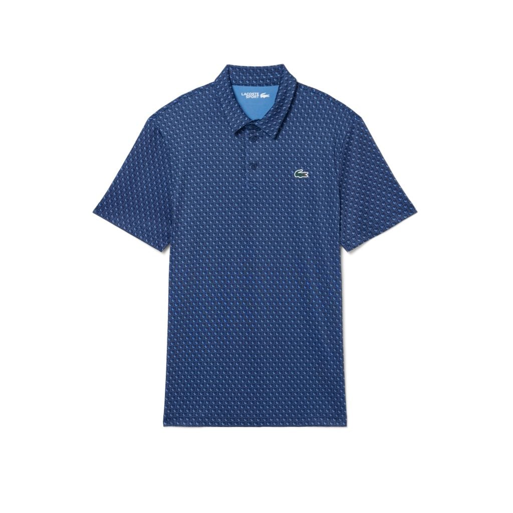 Áo Polo Golf Lacoste Nam Dáng Suông Họa Tiết In