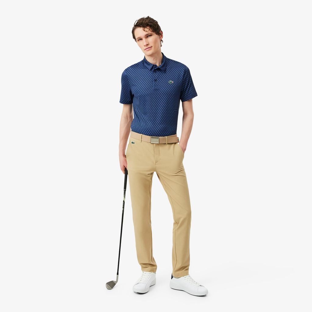 Áo Polo Golf Lacoste Nam Dáng Suông Họa Tiết In
