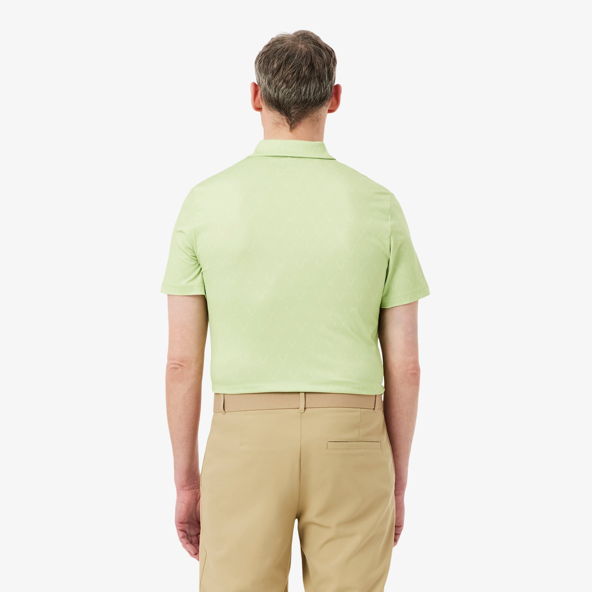 Áo Polo Golf Lacoste Nam Dáng Suông Họa Tiết In