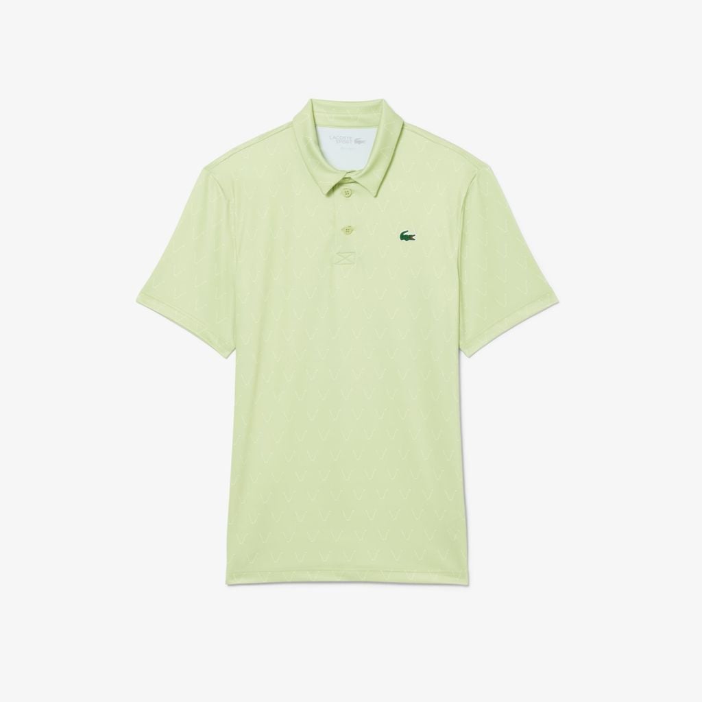 Áo Polo Golf Lacoste Nam Dáng Suông Họa Tiết In
