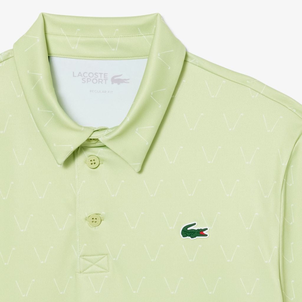 Áo Polo Golf Lacoste Nam Dáng Suông Họa Tiết In
