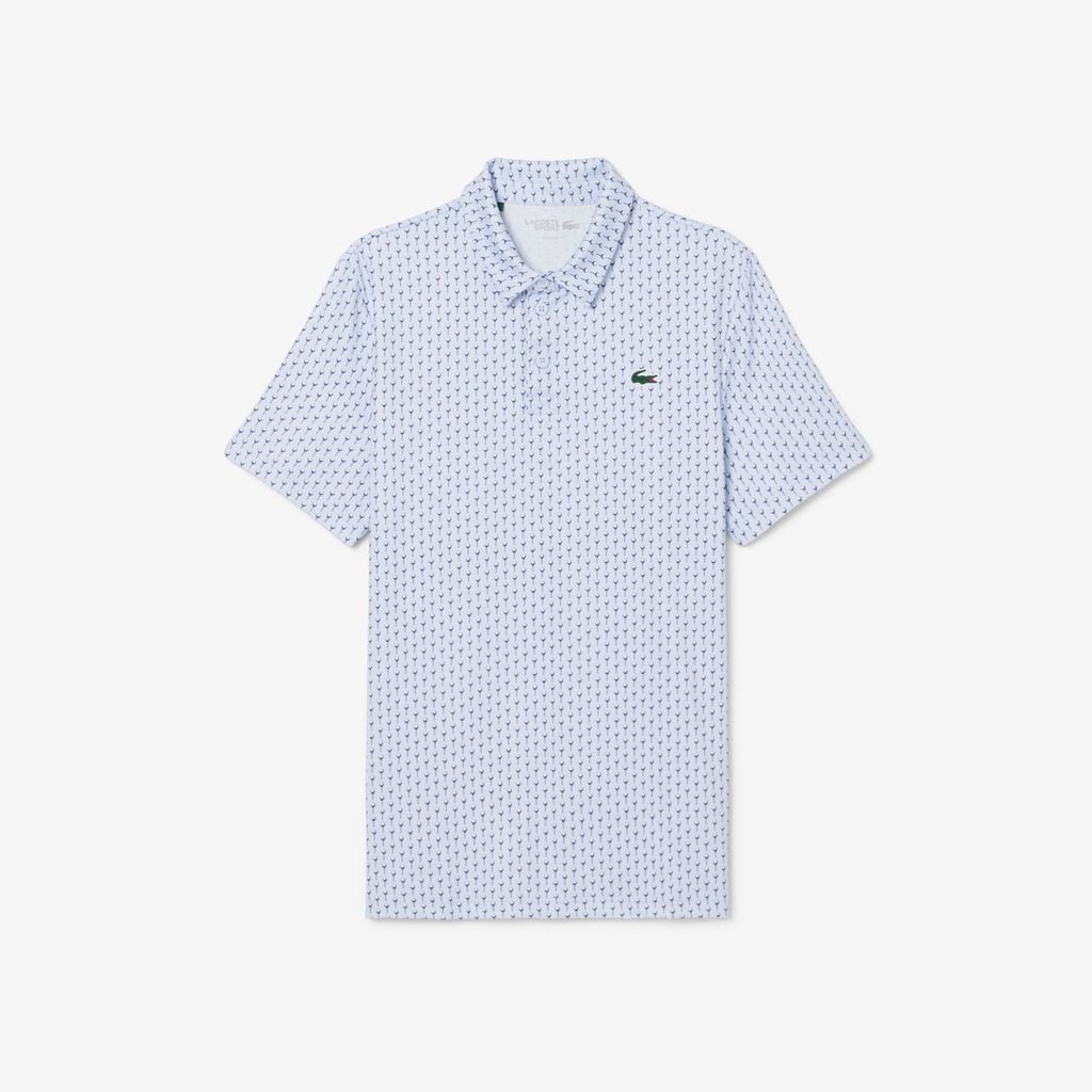 Áo Polo Golf Lacoste Nam Dáng Suông Họa Tiết In