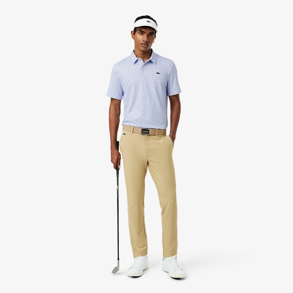 Áo Polo Golf Lacoste Nam Dáng Suông Họa Tiết In