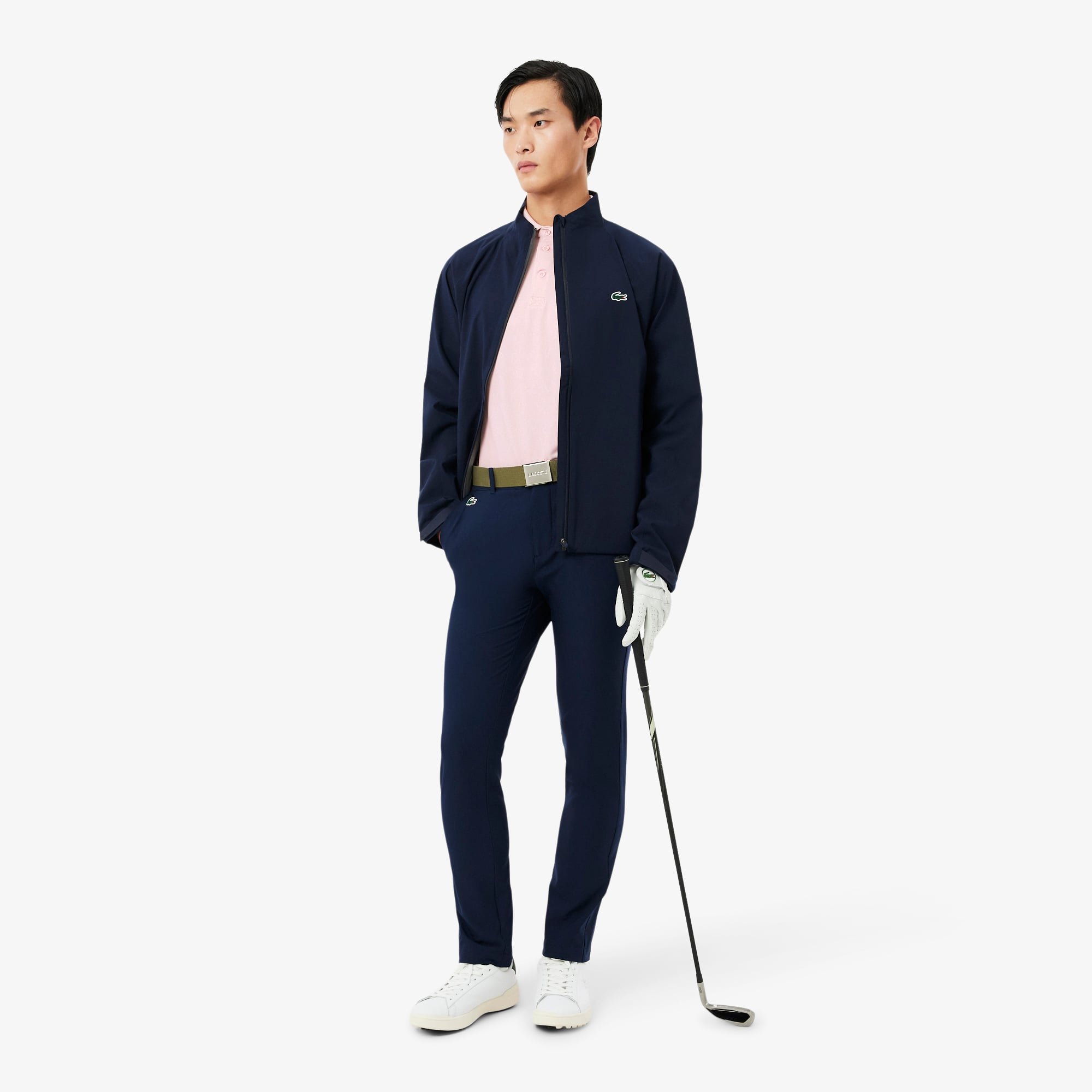 Áo Polo Golf Lacoste Nam Dáng Suông Họa Tiết In
