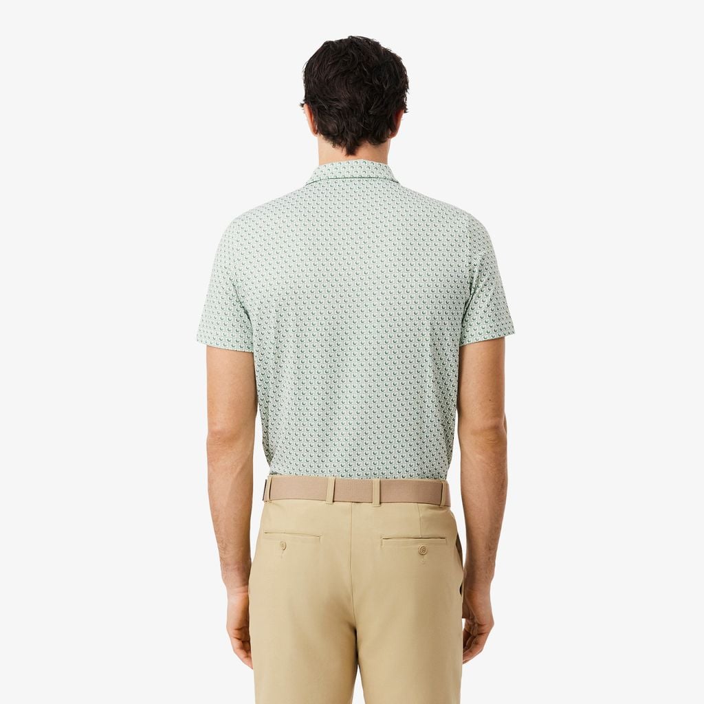 Áo Polo Golf Lacoste Nam Dáng Suông Họa Tiết In