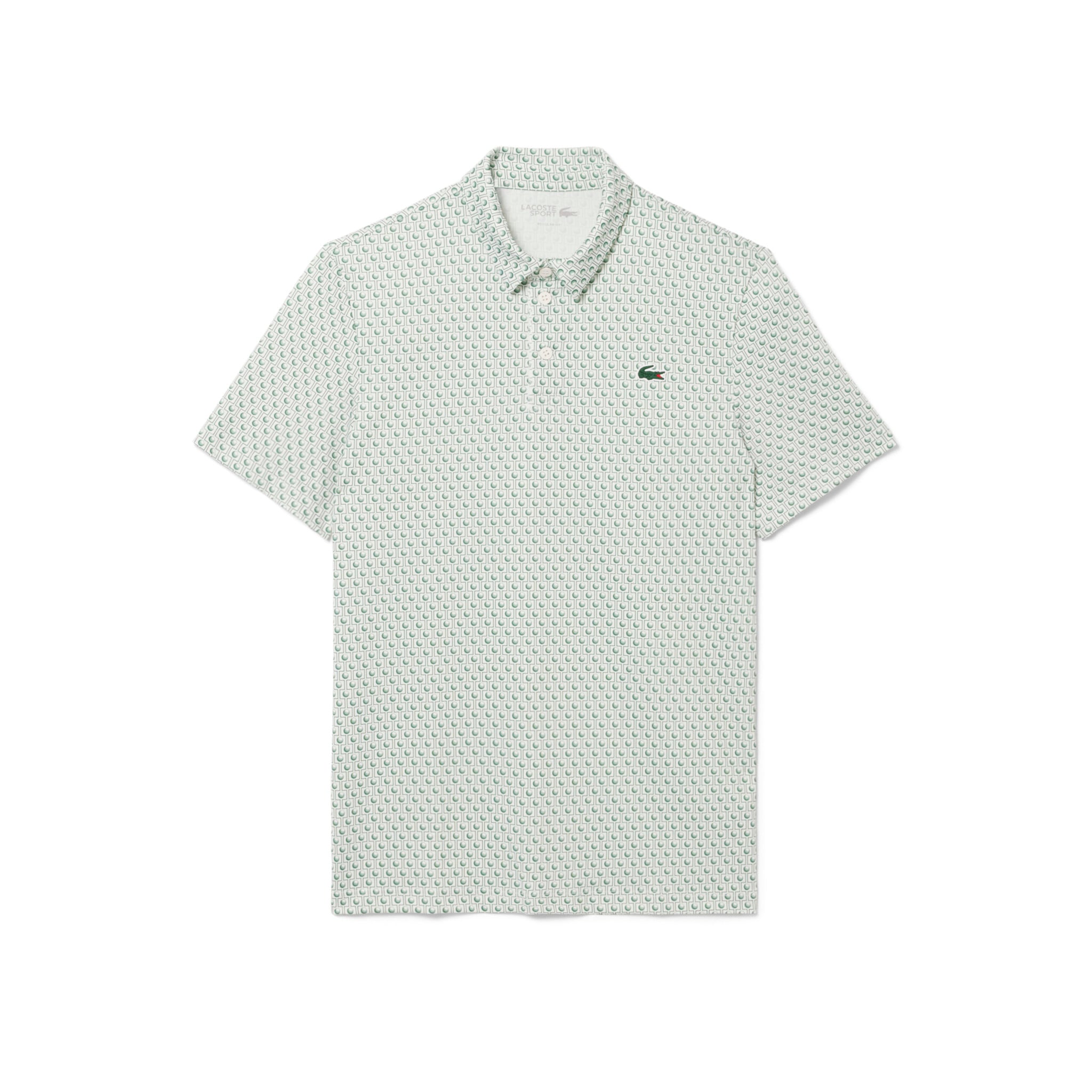 Áo Polo Golf Lacoste Nam Dáng Suông Họa Tiết In