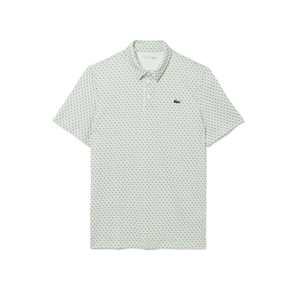 Áo Polo Golf Lacoste Nam Dáng Suông Họa Tiết In