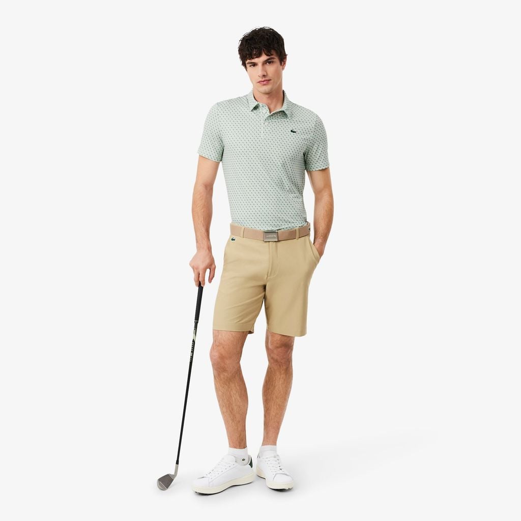 Áo Polo Golf Lacoste Nam Dáng Suông Họa Tiết In
