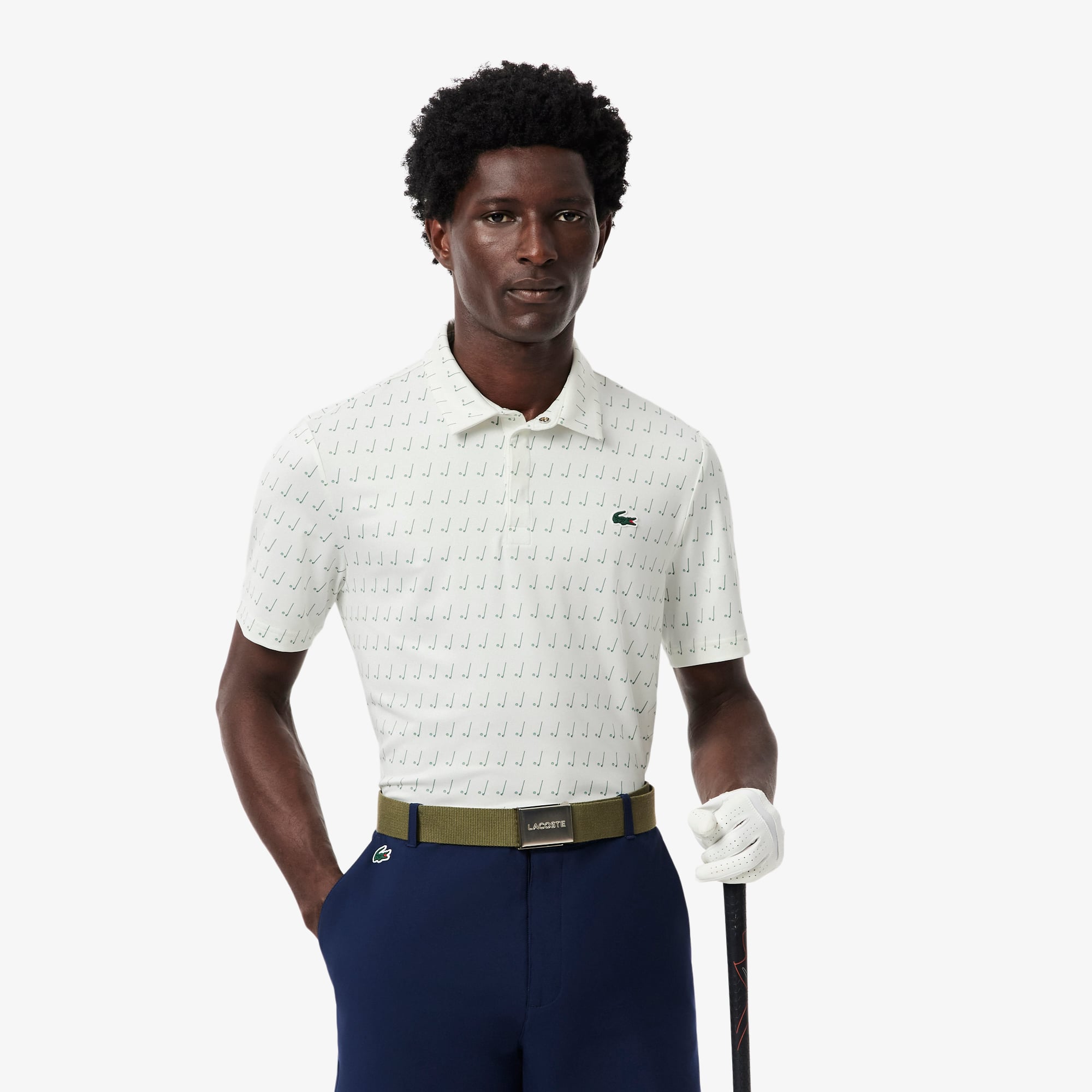 Áo Polo Golf Lacoste Nam Dáng Suông Chống Tia UV
