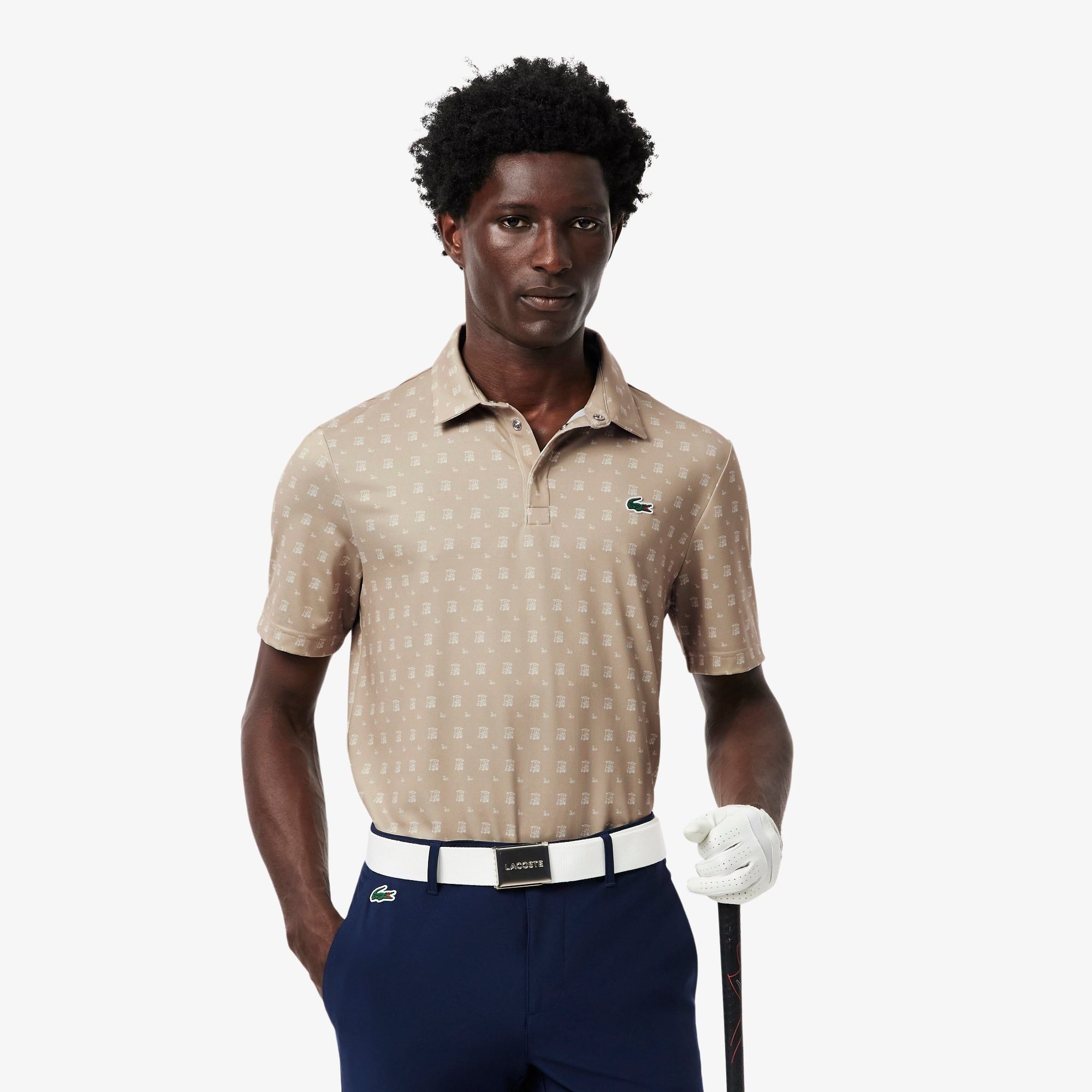 Áo Polo Golf Lacoste Nam Dáng Suông Chống Tia UV