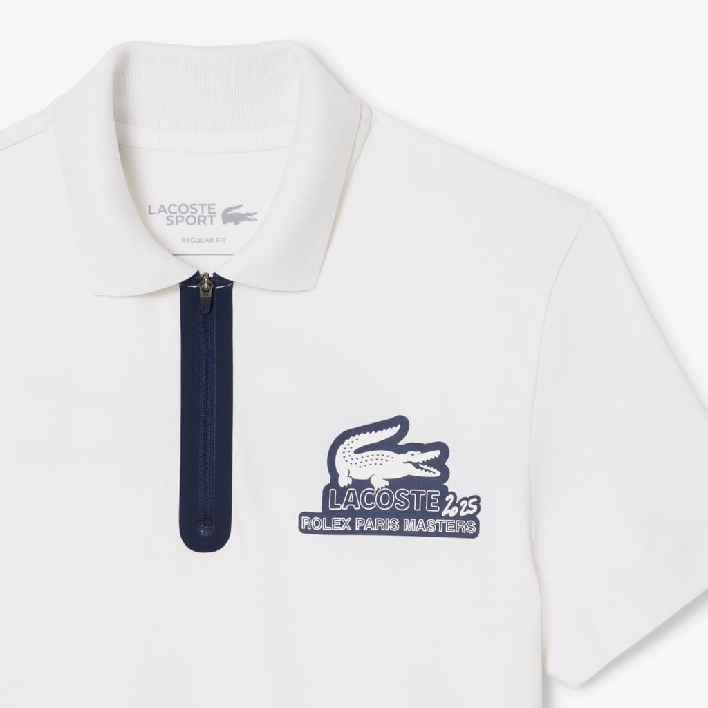 Áo Polo Lacoste Unisex Dáng Suông Ballboy Phiên Bản Rolex Paris Masters