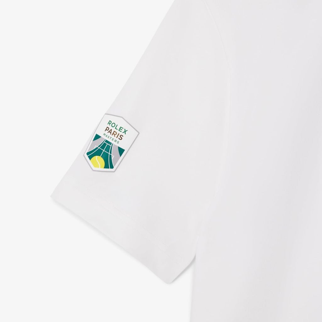 Áo Polo Lacoste Unisex Dáng Suông Ballboy Phiên Bản Rolex Paris Masters