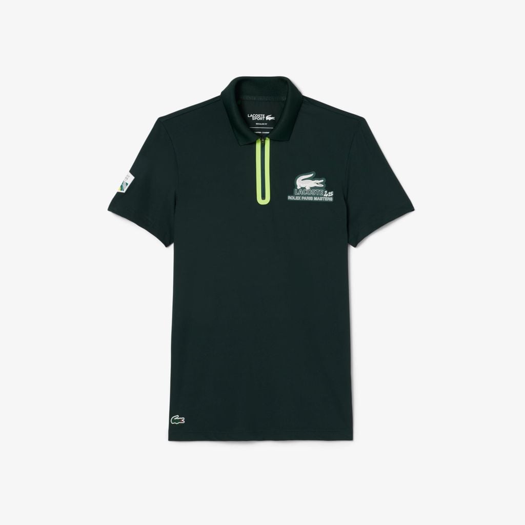 Áo Polo Lacoste Unisex Dáng Suông Ballboy Phiên Bản Rolex Paris Masters