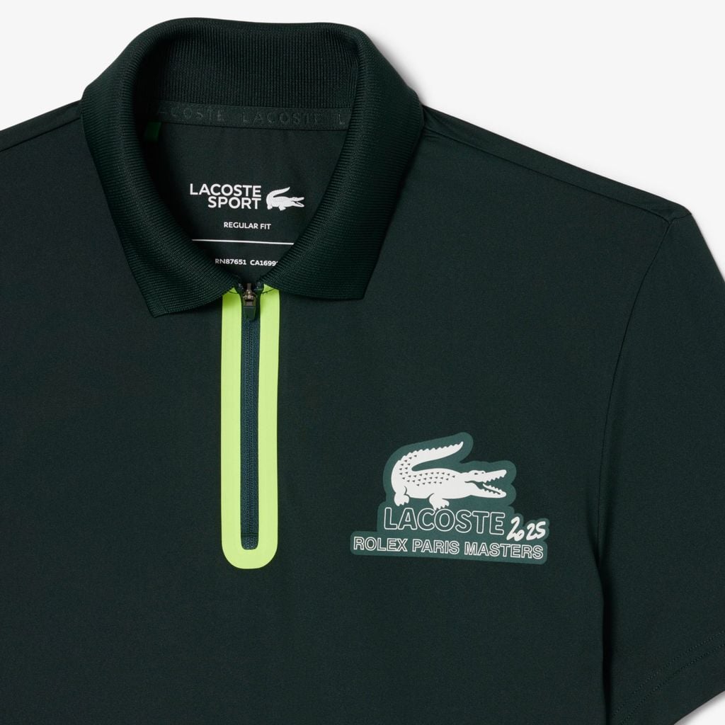 Áo Polo Lacoste Unisex Dáng Suông Ballboy Phiên Bản Rolex Paris Masters
